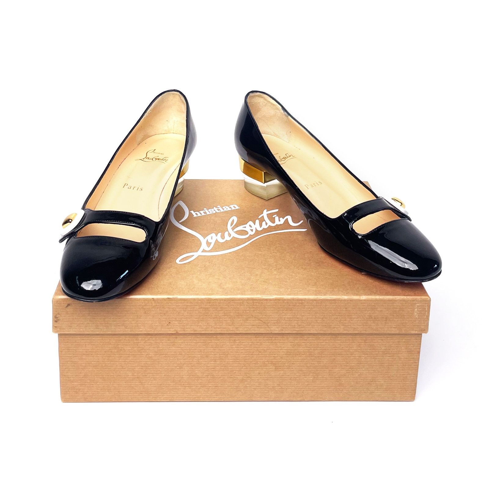 Christian Louboutin Patent Mary Janes Size US 7.5 / IT 37.5 - 7 Thumbnail