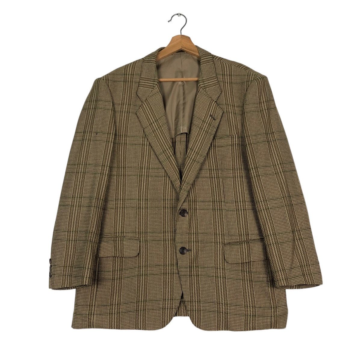 Lancel 🔥Vintage Casual Coats Double Breasts Lancel Paris Tartan Size US M / EU 48-50 / 2 - 1 Thumbnail