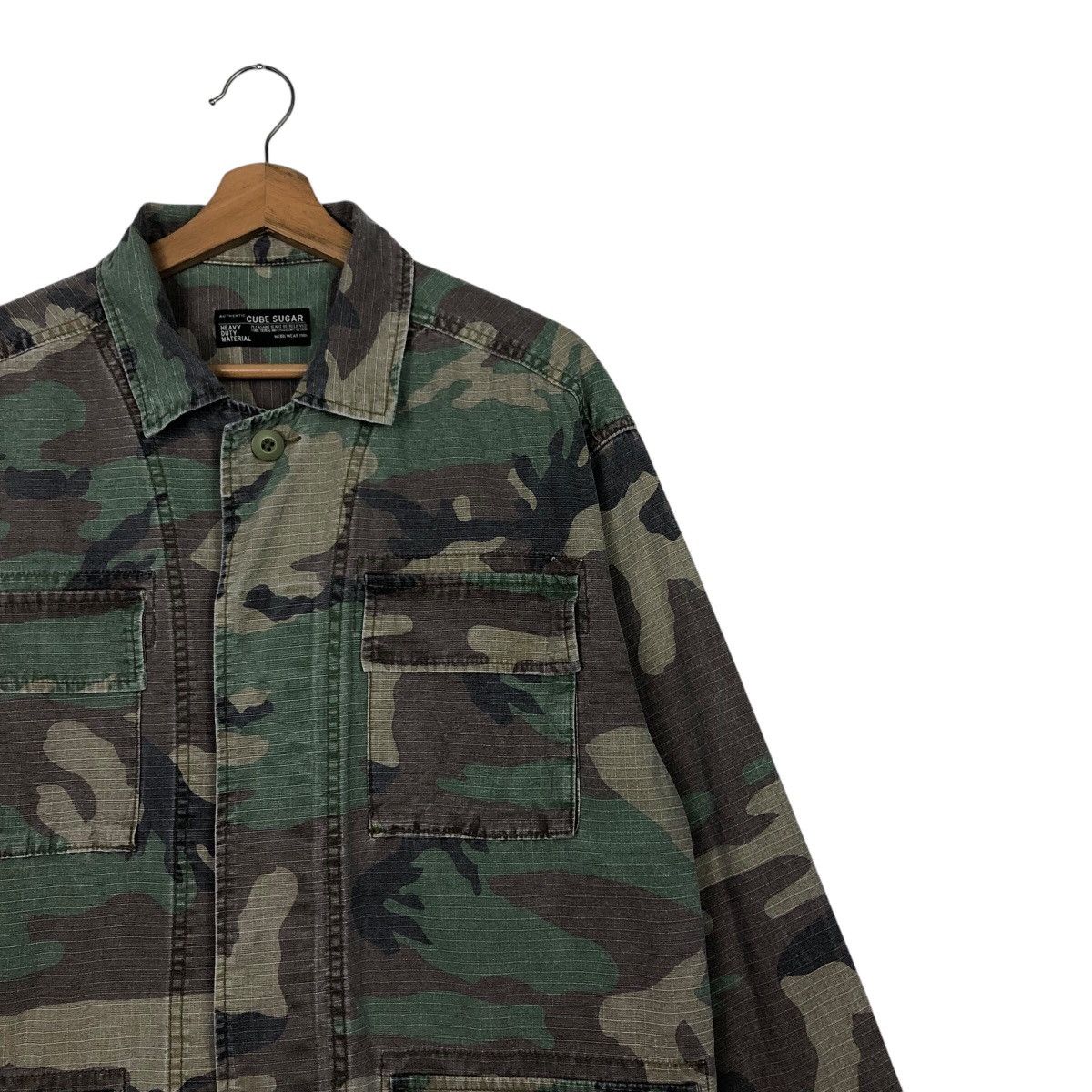 Vintage 📌Vintage Chore Military Jacket Cube Sugar Size US M / EU 48-50 / 2 - 7 Thumbnail