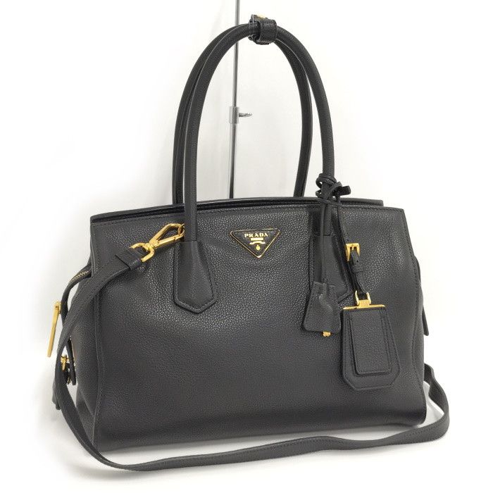 バッグ PRADA Leather Shoulder Bag 2way 0400022521310_BLACK?wid=600&