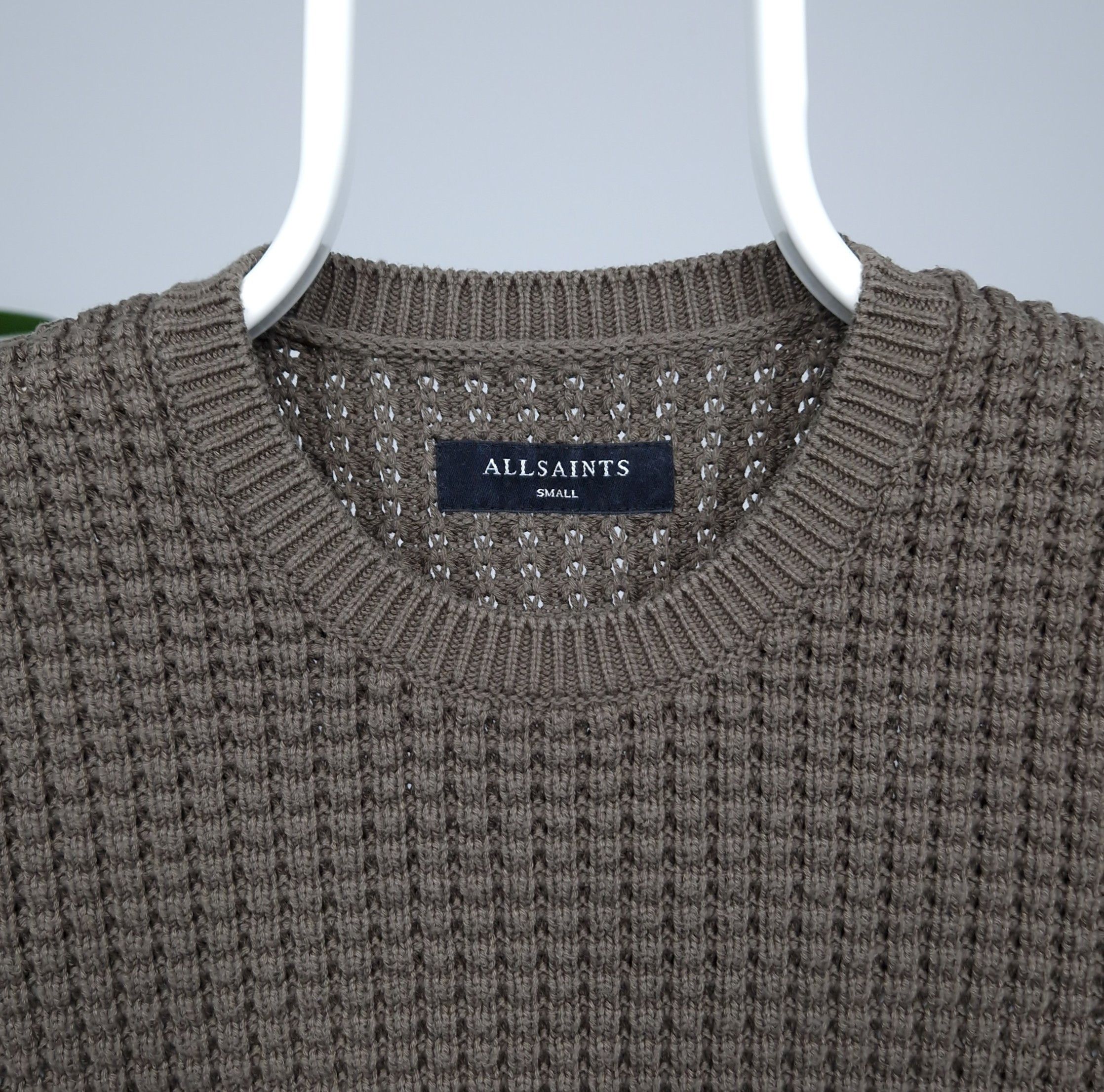 Allsaints Men's AllSaints Kargg Crew knitwear sweater swetashirt khaki Size US S / EU 44-46 / 1 - 5 Thumbnail