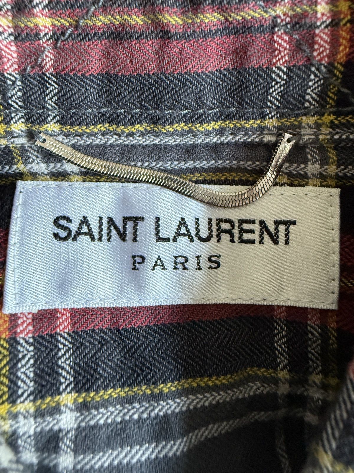 Saint Laurent Paris Saint Laurent Paris bleached flannel raw hem destroyed SS16 Size US M / EU 48-50 / 2 - 15 Thumbnail