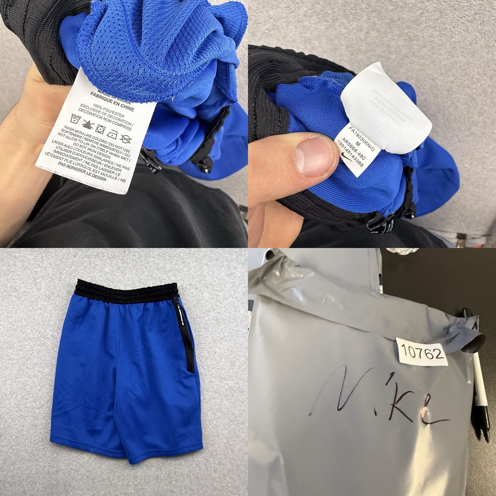 Nike Nike Dri-Fit Basketball Shorts Blue Men's Medium M Gym Size US 31 - 9 Thumbnail