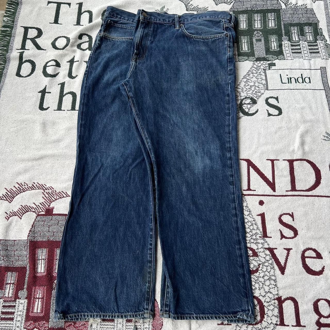 Gap Vintage/Y2K Baggy Gap Skater Style Dark Wash Grunge Denim Jeans! Size US 44 / EU 60 - 3 Thumbnail