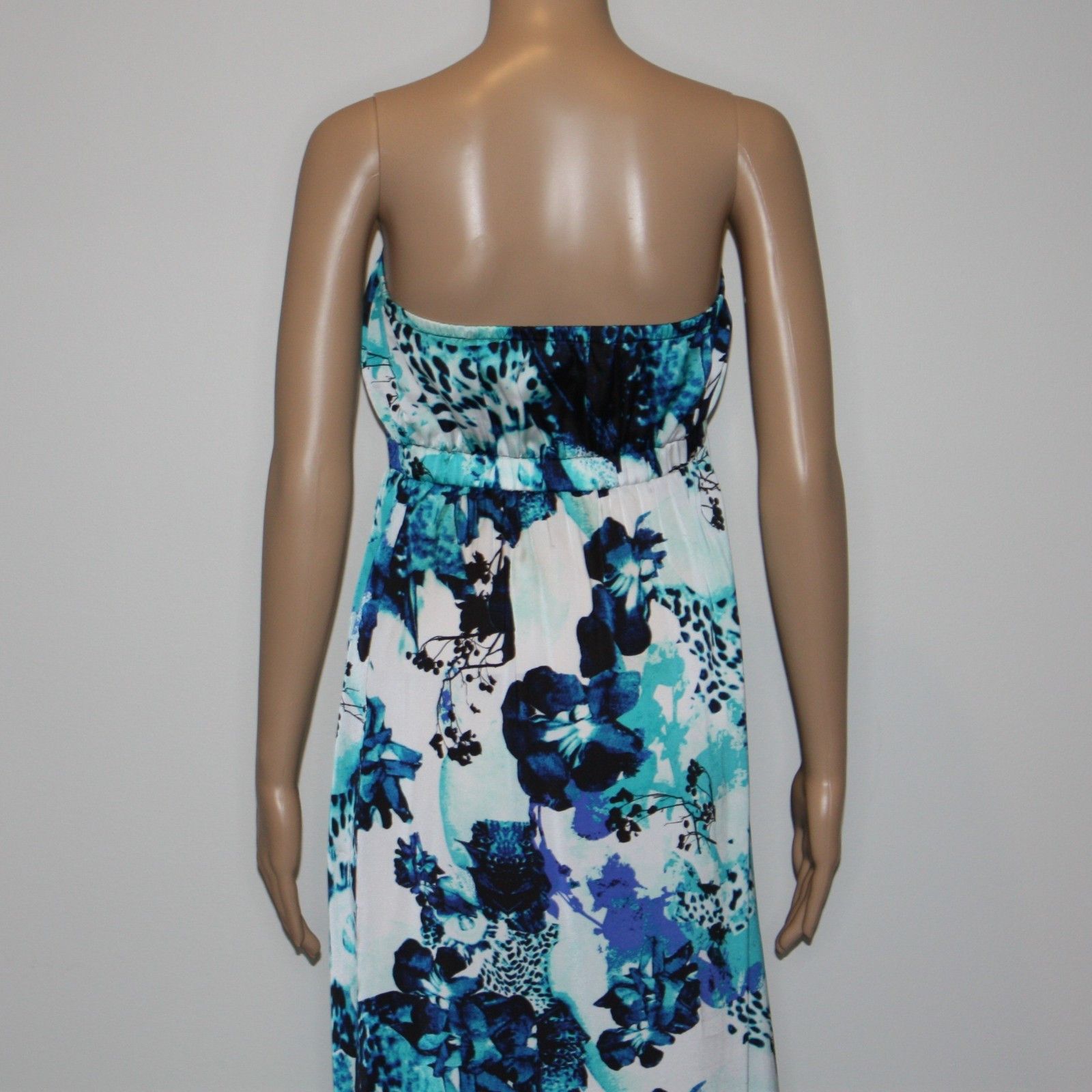Other Chic by Jacob Floral Maxi Dress in Blue Colors size M NWOT Size M / US 6-8 / IT 42-44 - 4 Thumbnail