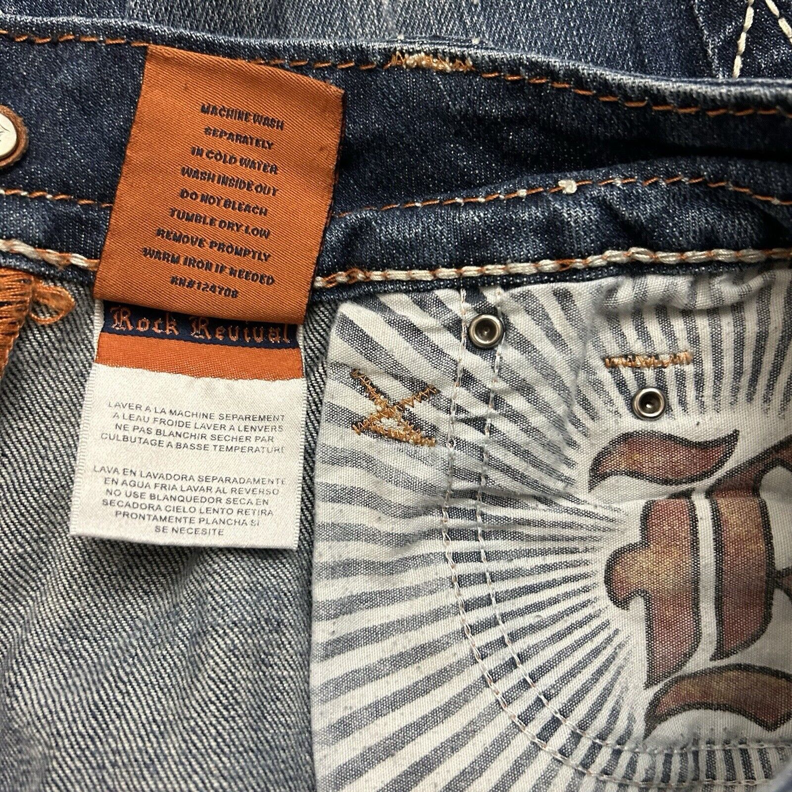 Rock Revival Rock Revival Christina Skinny Jeans Distressed Women’s Sz 28 Size 28" / US 6 / IT 42 - 8 Thumbnail