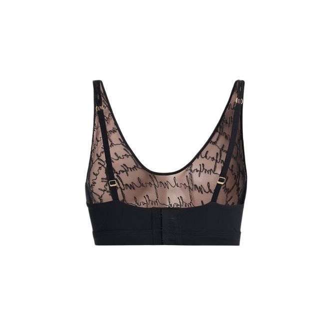 Wolford NWT Wolford Obsessed Skin Black Bra Sheer Mesh Top S Small Size ONE SIZE - 9 Thumbnail