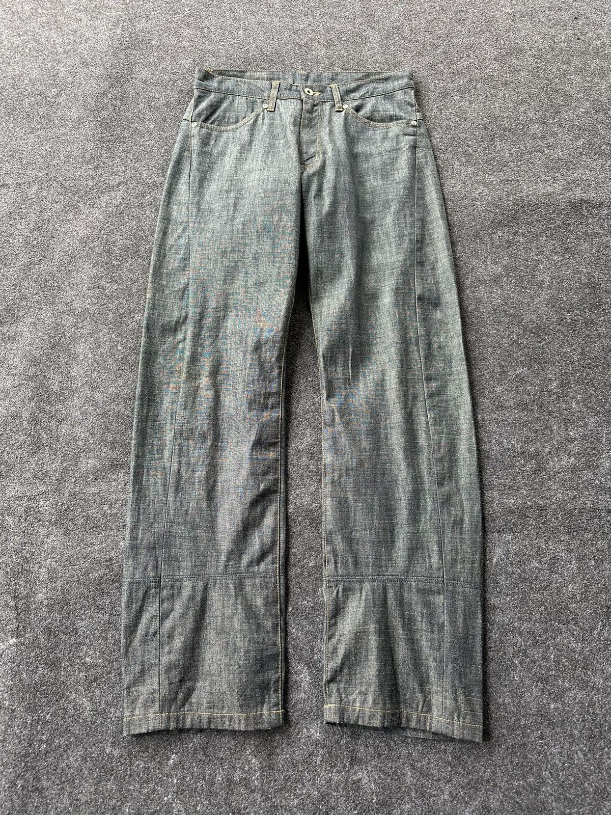 Beauty Beast Nicole Club For Men Black Wax Wideleg Denim D246 Size US 30 / EU 46 - 1 Thumbnail
