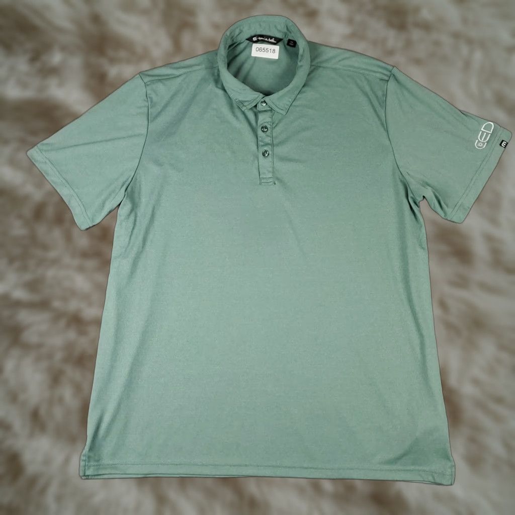 TravisMathew Travis Mathew Polo Shirt Mens 2XL Green Casual Short Sleeve Shirt Mens Green 2XL Polo Travis Mathew Size US XXL / EU 58 / 5 - 1 Thumbnail