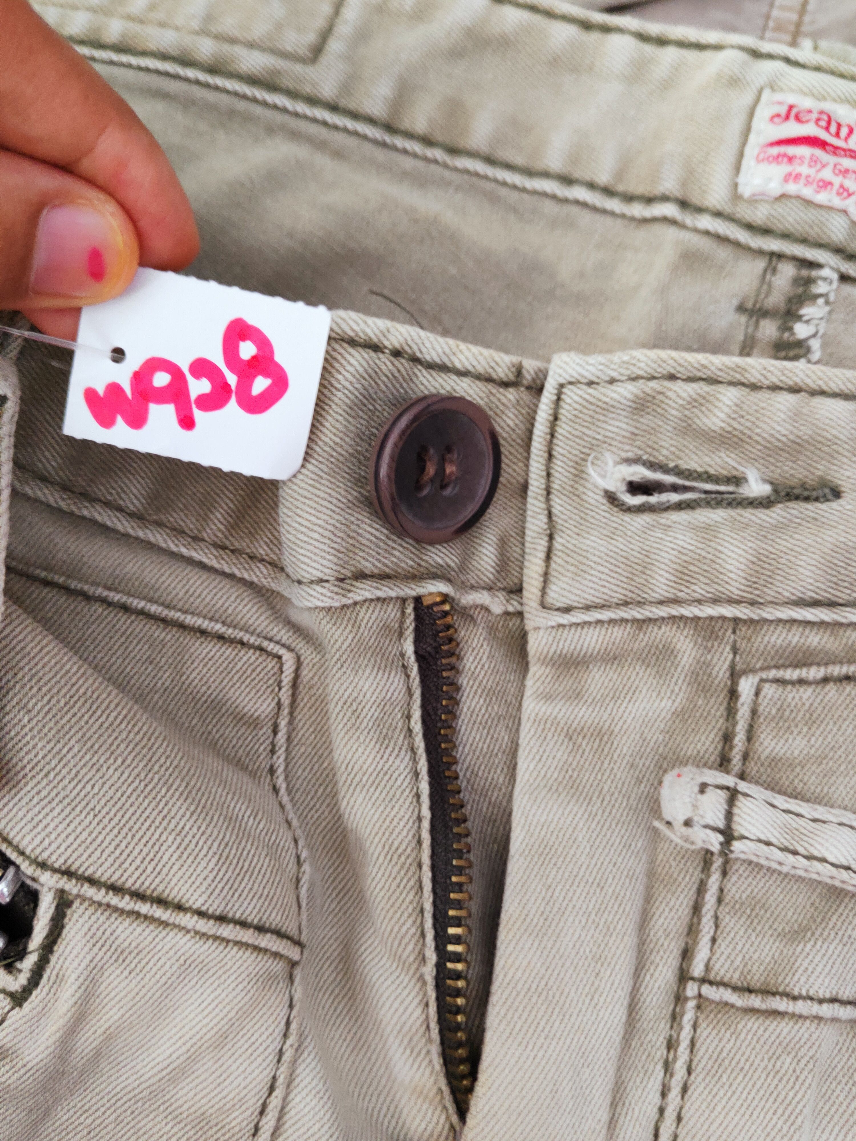 Japanese Brand Jean Mind Green Faded Multipocket Tactical Cargo Pants #W Size 32" / US 10 / IT 46 - 17 Thumbnail