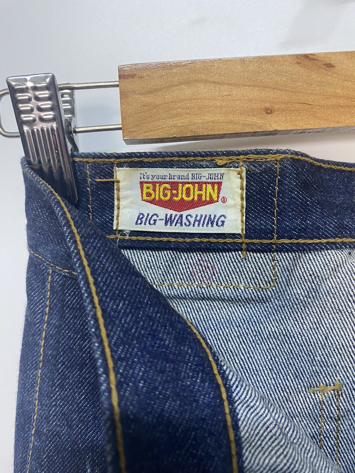 Big John × Japanese Brand Vintage Big John Denim Jeans Button Fly Flare Bootcut Pants Size 28" / US 6 / IT 42 - 16 Thumbnail