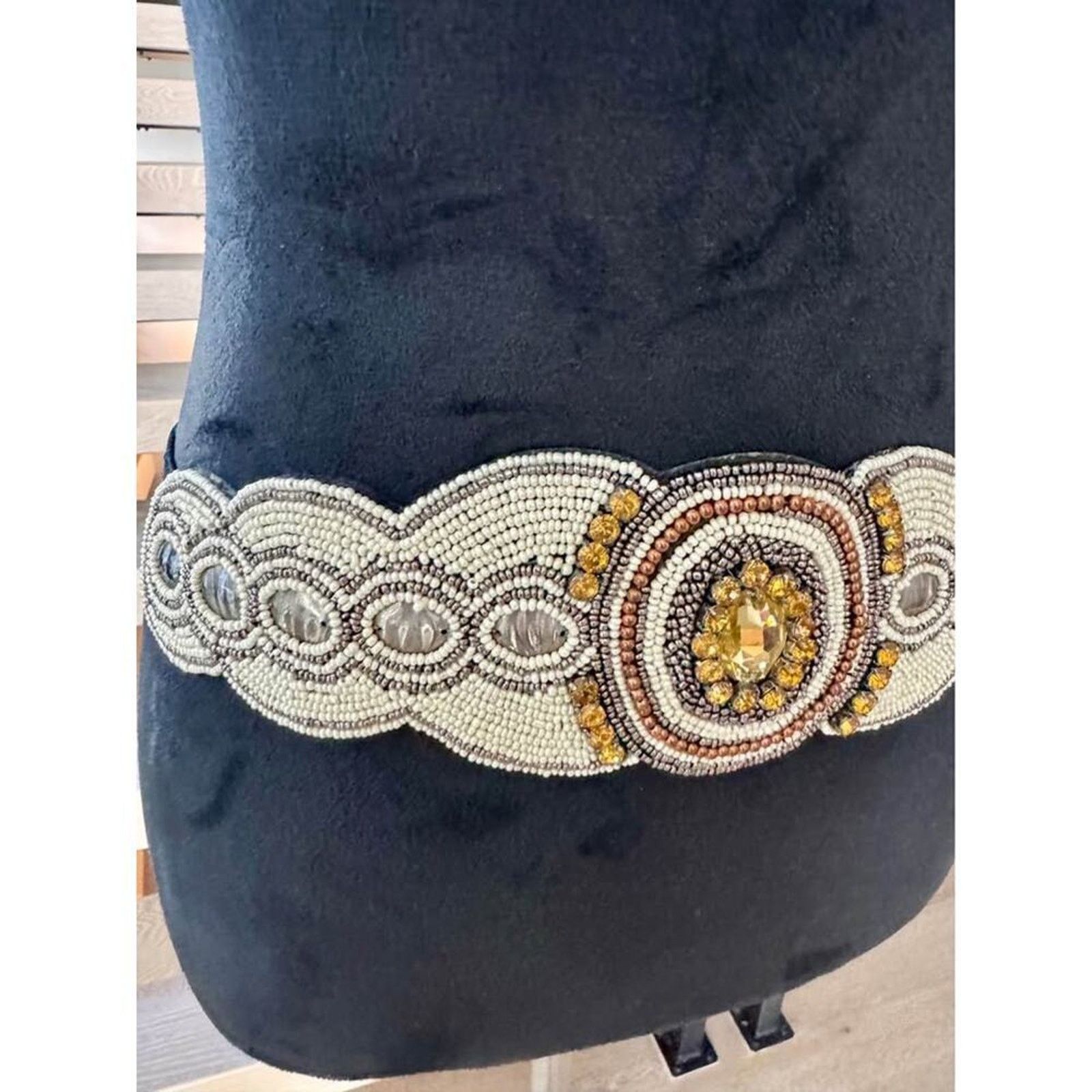 Other Handmade beaded boho hippie belt Size ONE SIZE - 2 Thumbnail