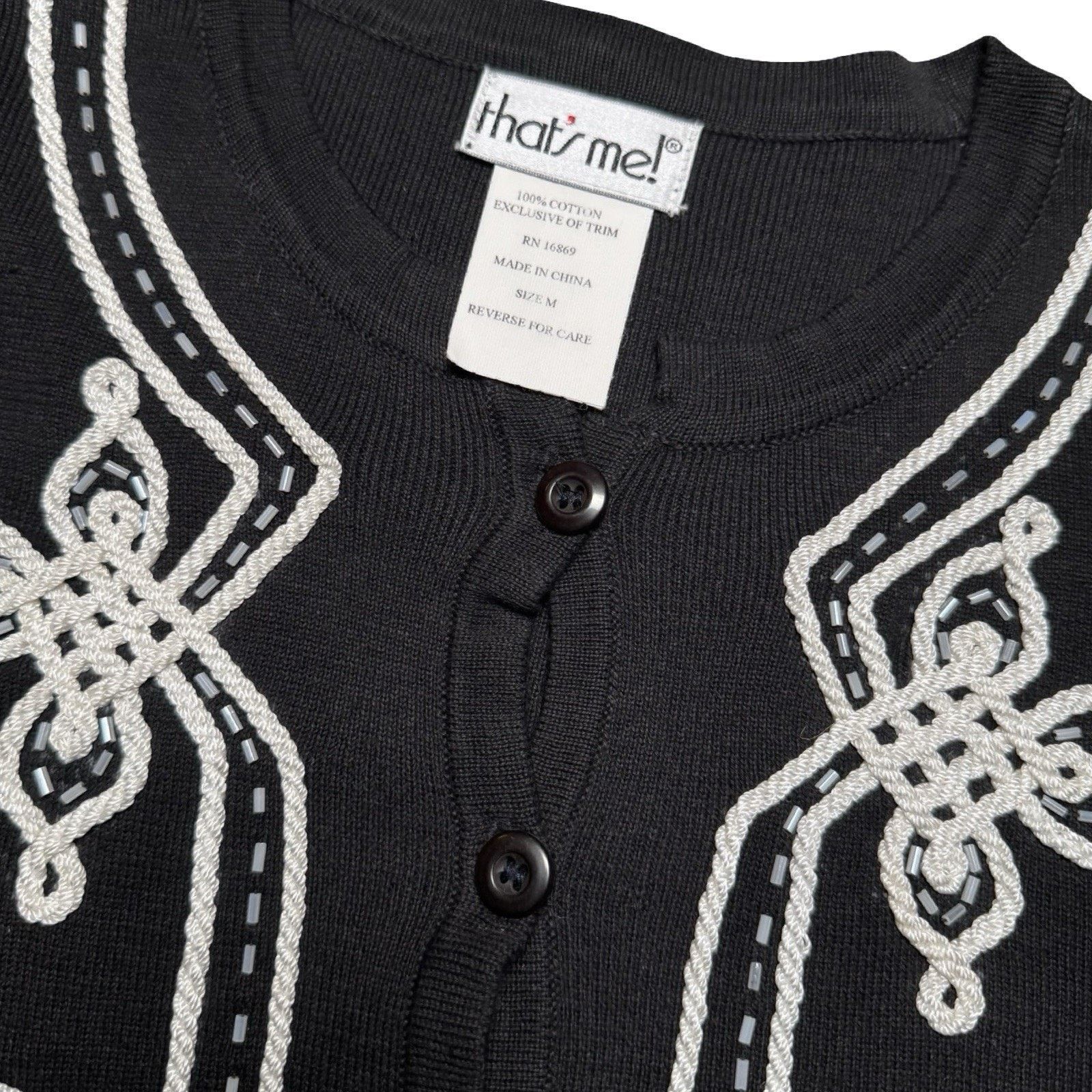 Vintage Vintage 90s That’s Me! Floral Knit Vest Women’s Size M Size M / US 6-8 / IT 42-44 - 2 Thumbnail