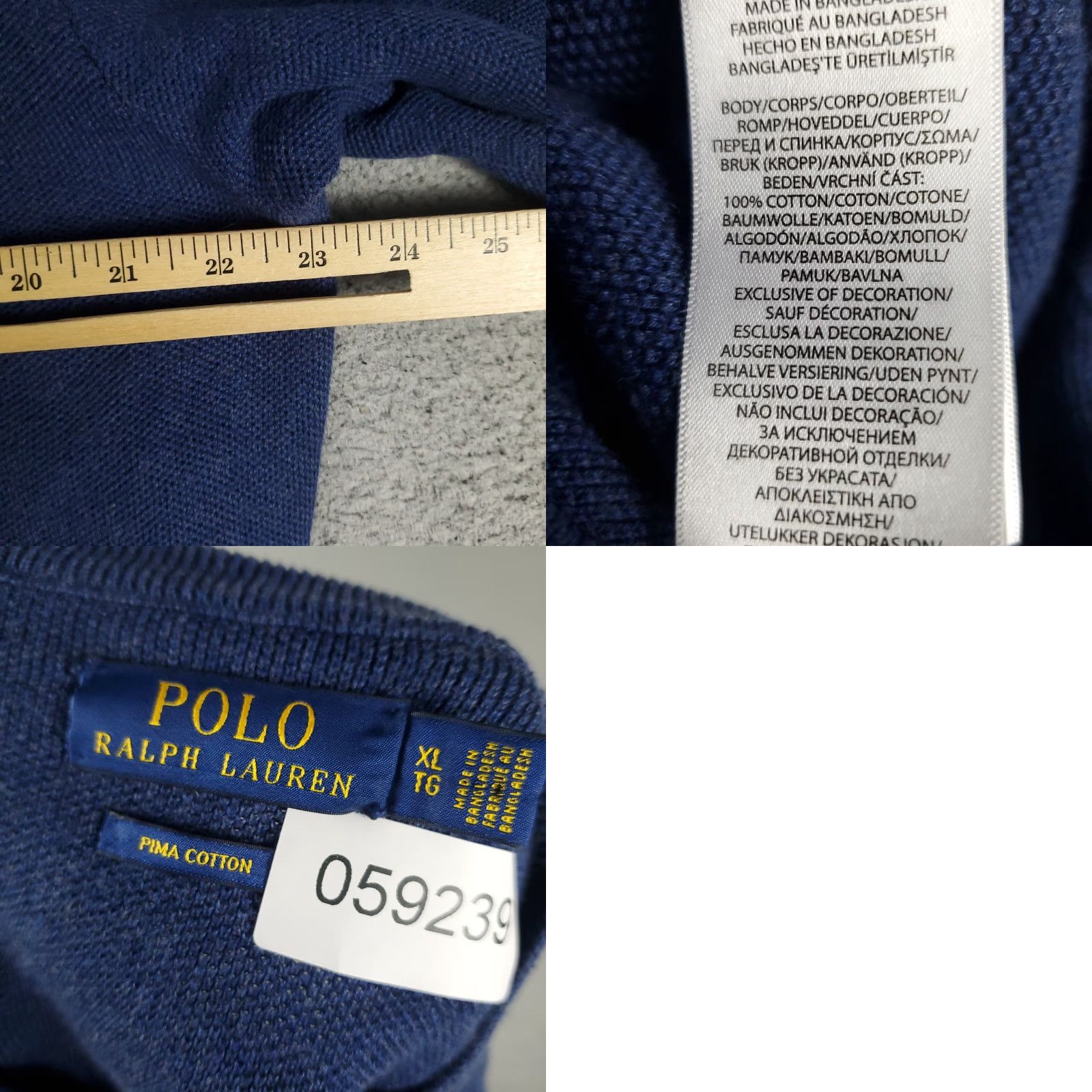 Ralph Lauren Ralph Lauren Sweater Mens XL Blue Knit Pullover Casual Long Sleeve Crew Neck Size US XL / EU 56 / 4 - 8 Thumbnail