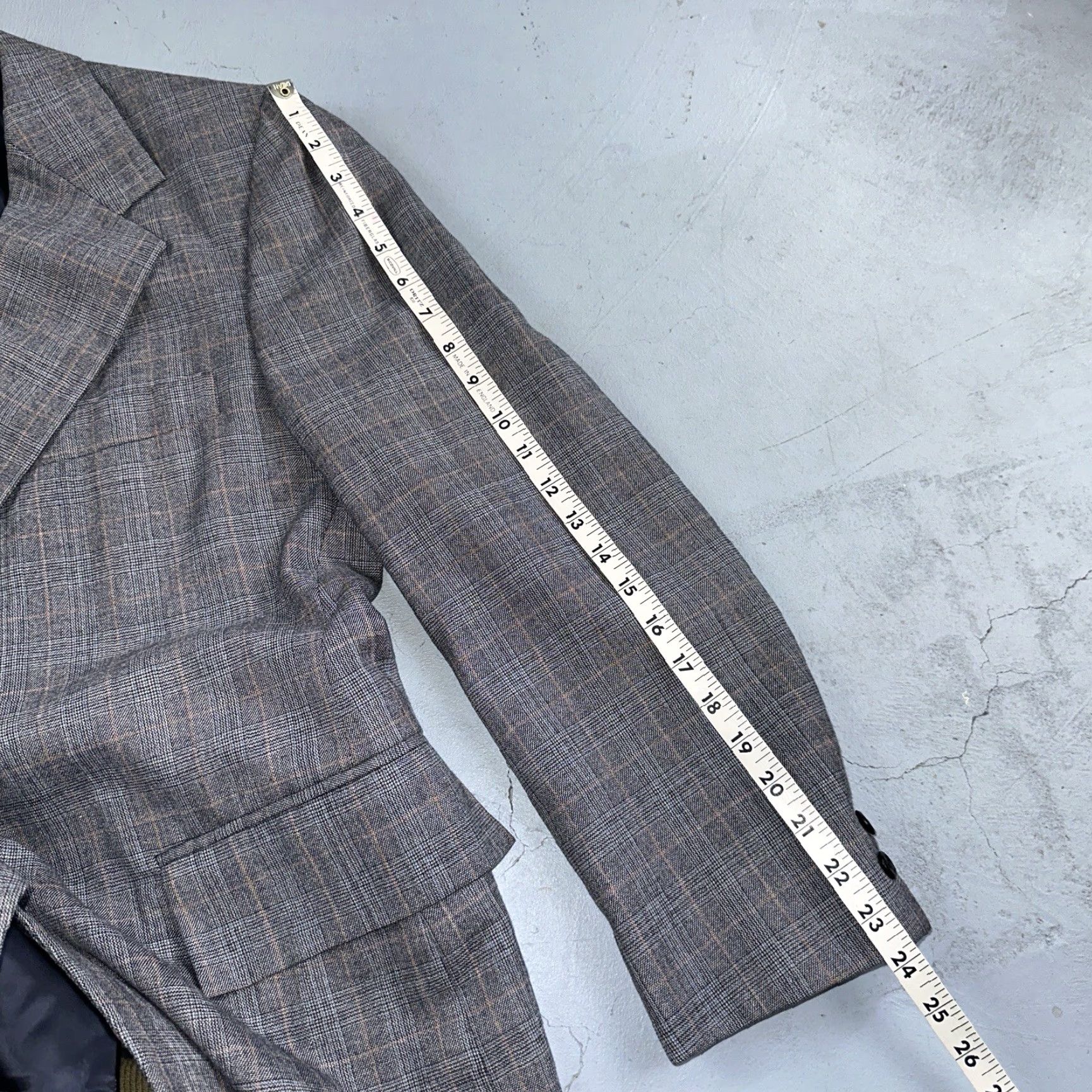 Vintage VTG Hochscheid Mens 3 PC Suit Jacket Coat Pants Vest Plaid Rockabilly 70s 1970s Brown Size 40 31x30 Mens Size 40R - 5 Thumbnail