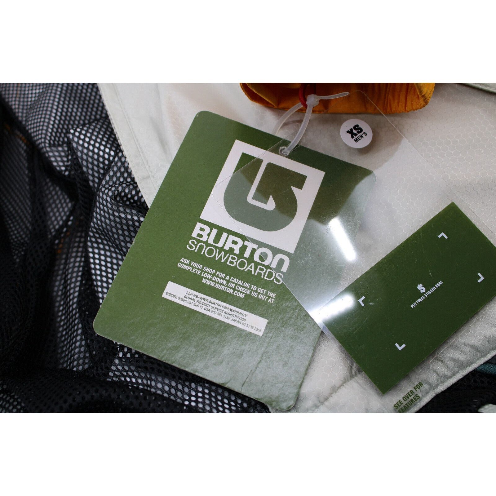 Burton New TACTIC BURTON SNOWBOARD Outerwear Yellow Hood Jacket XS Size US XS / EU 42 / 0 - 11 Thumbnail