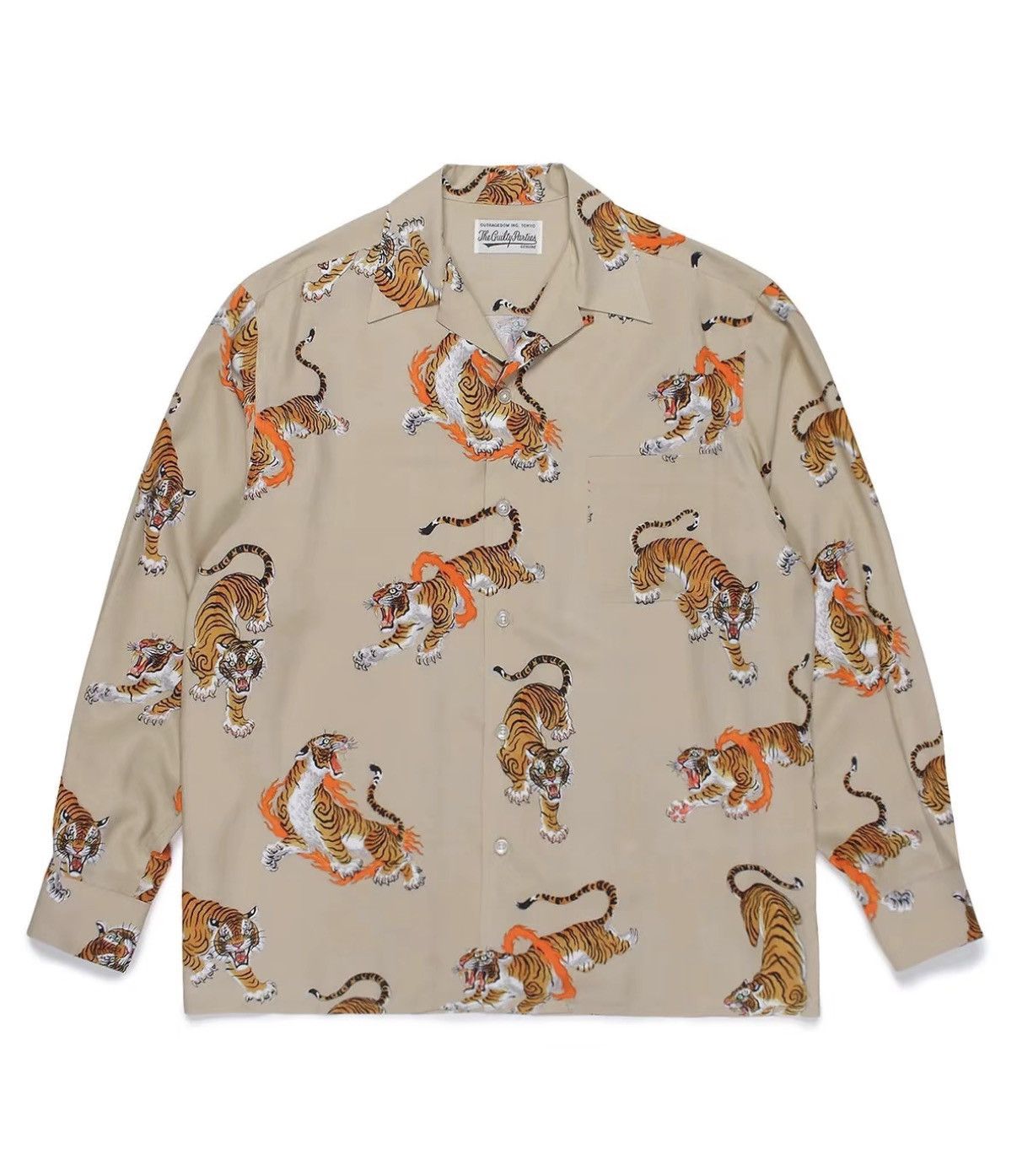 Wacko Maria Wacko Maria 22FW Tiger Print Silk Long Sleeve Shirt J29 Size US M / EU 48-50 / 2 - 3 Thumbnail