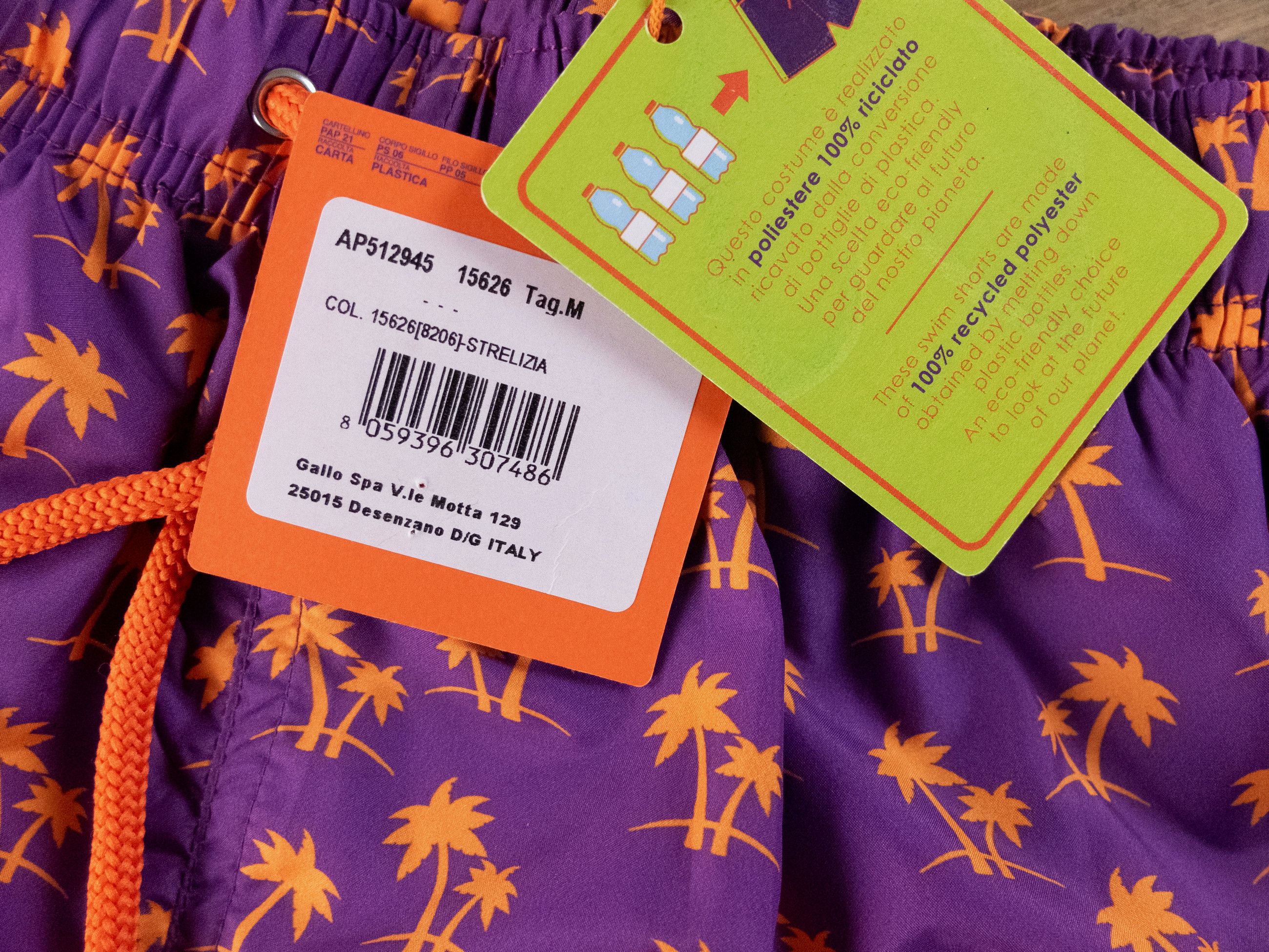 Other GALLO purple palm tree print swim shorts Medium Italy Size US 32 / EU 48 - 3 Thumbnail