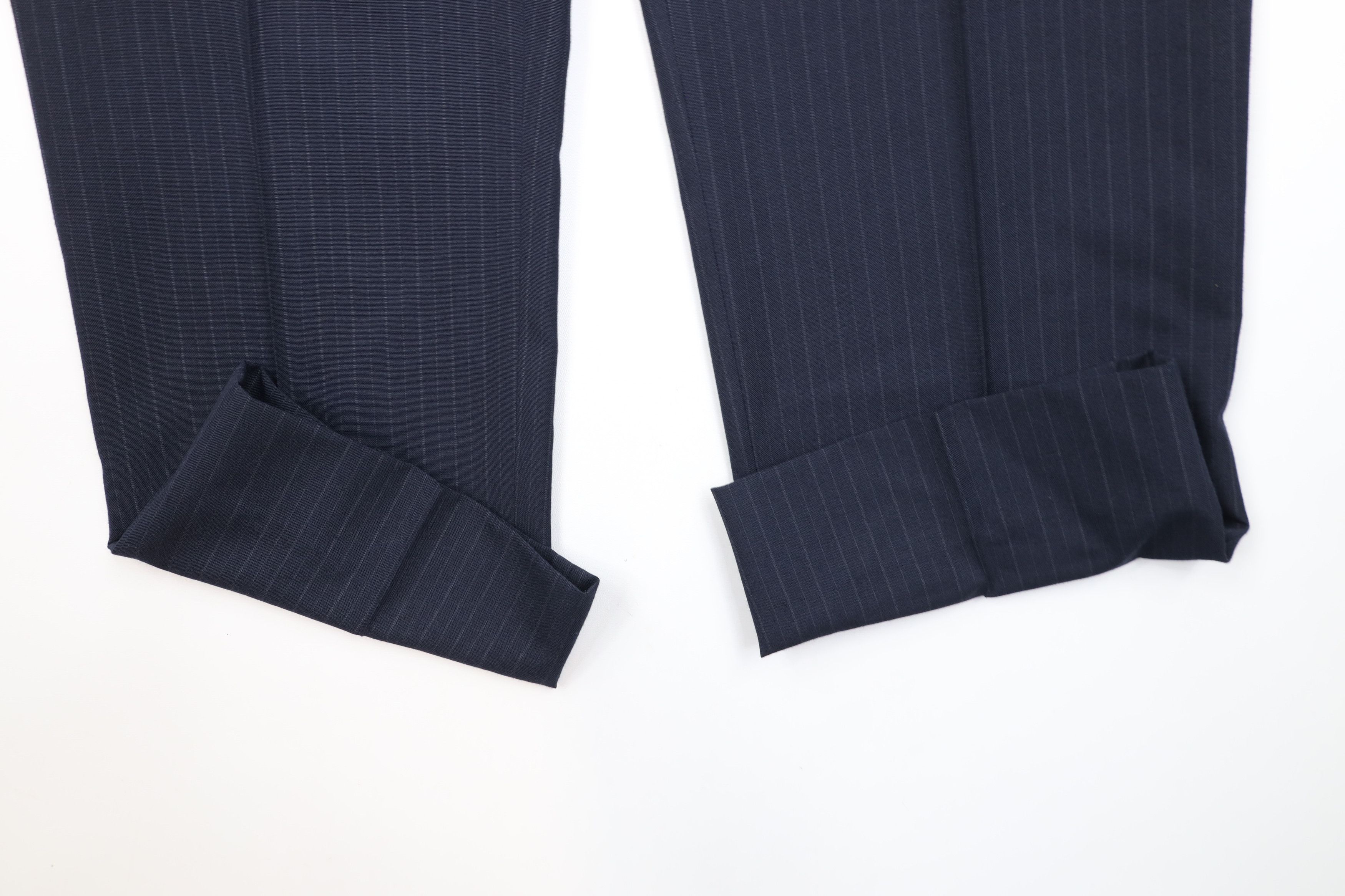 Vintage Vintage 70s Streetwear Blend Pinstriped Wide Leg Pants USA Size US 38 / EU 54 - 5 Thumbnail