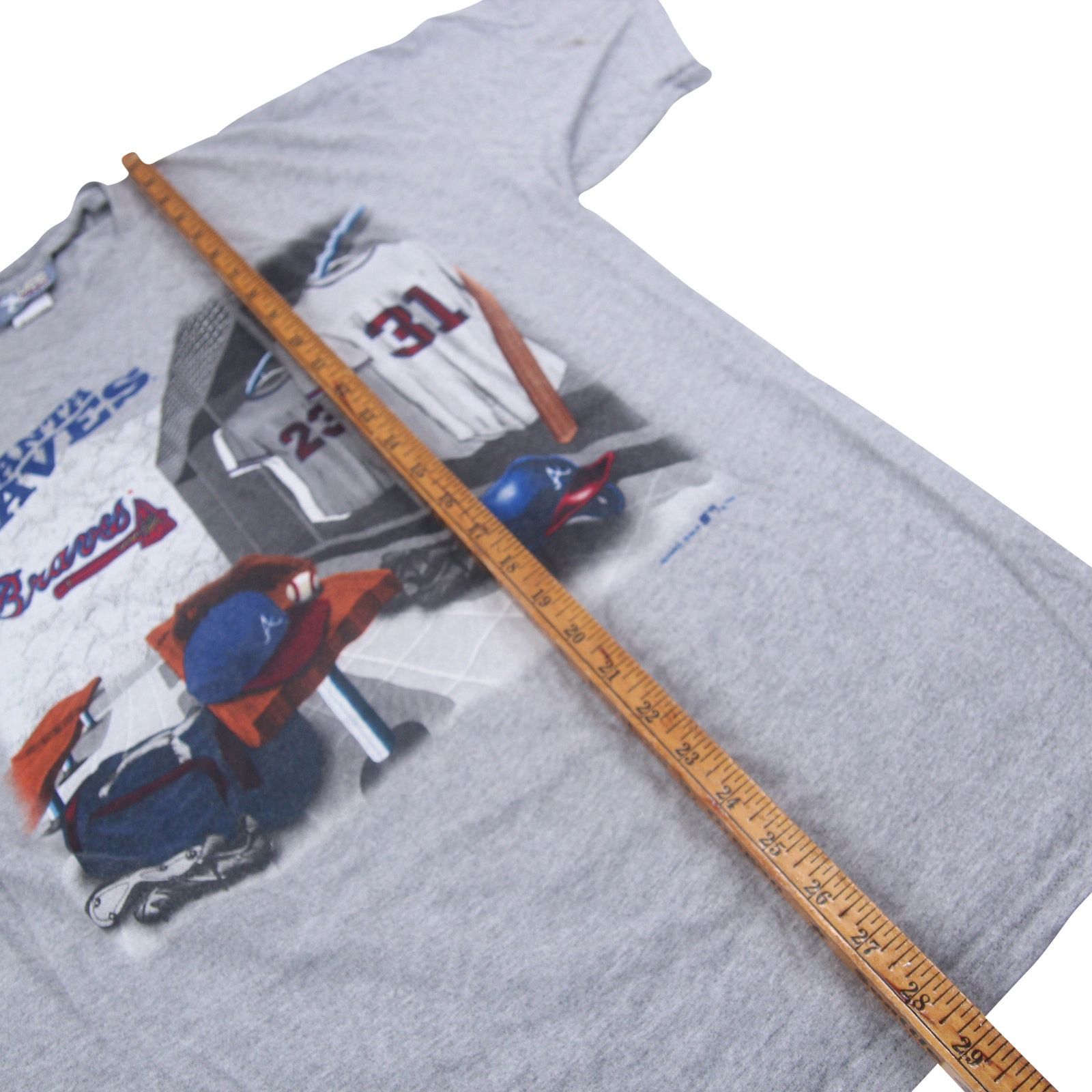 MLB × Vintage Vintage Lee Sport Atlanta Braves Locker Room Graphic T Shirt Size US L / EU 52-54 / 3 - 6 Thumbnail