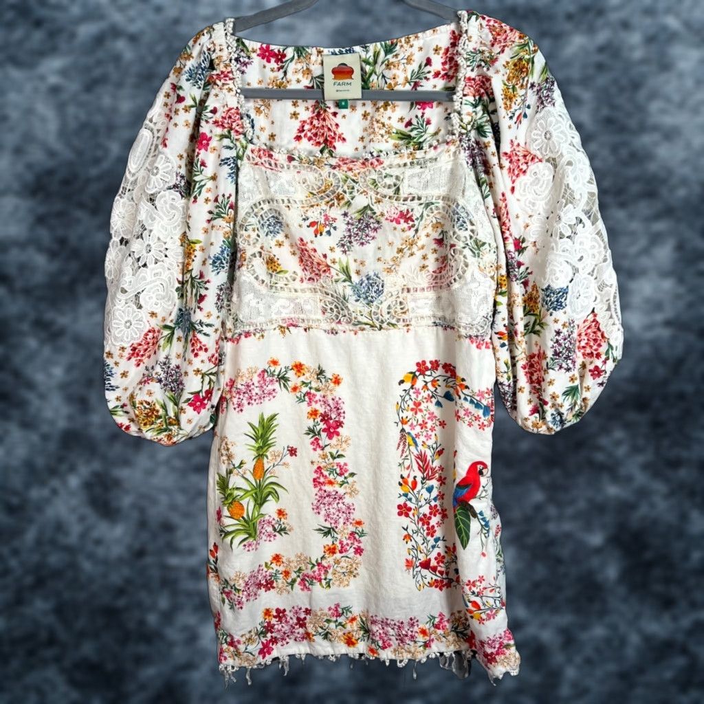 Farm Rio Macaw Bloom Mini Dress | Grailed