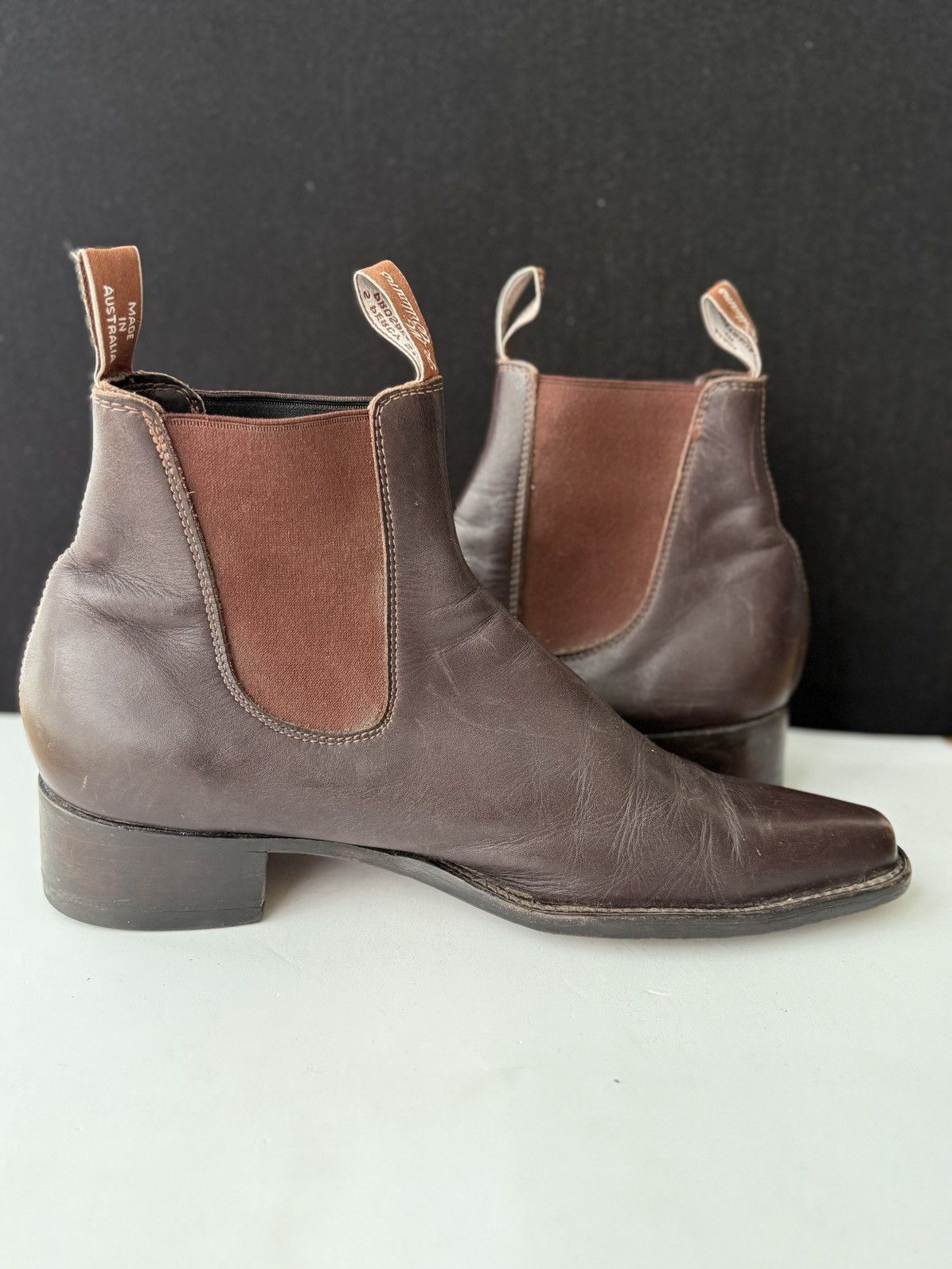 R.M. Williams RM Williams Millicent, Brown leather Chelsea Boots Size 10 Size US 10 / EU 43 - 6 Thumbnail