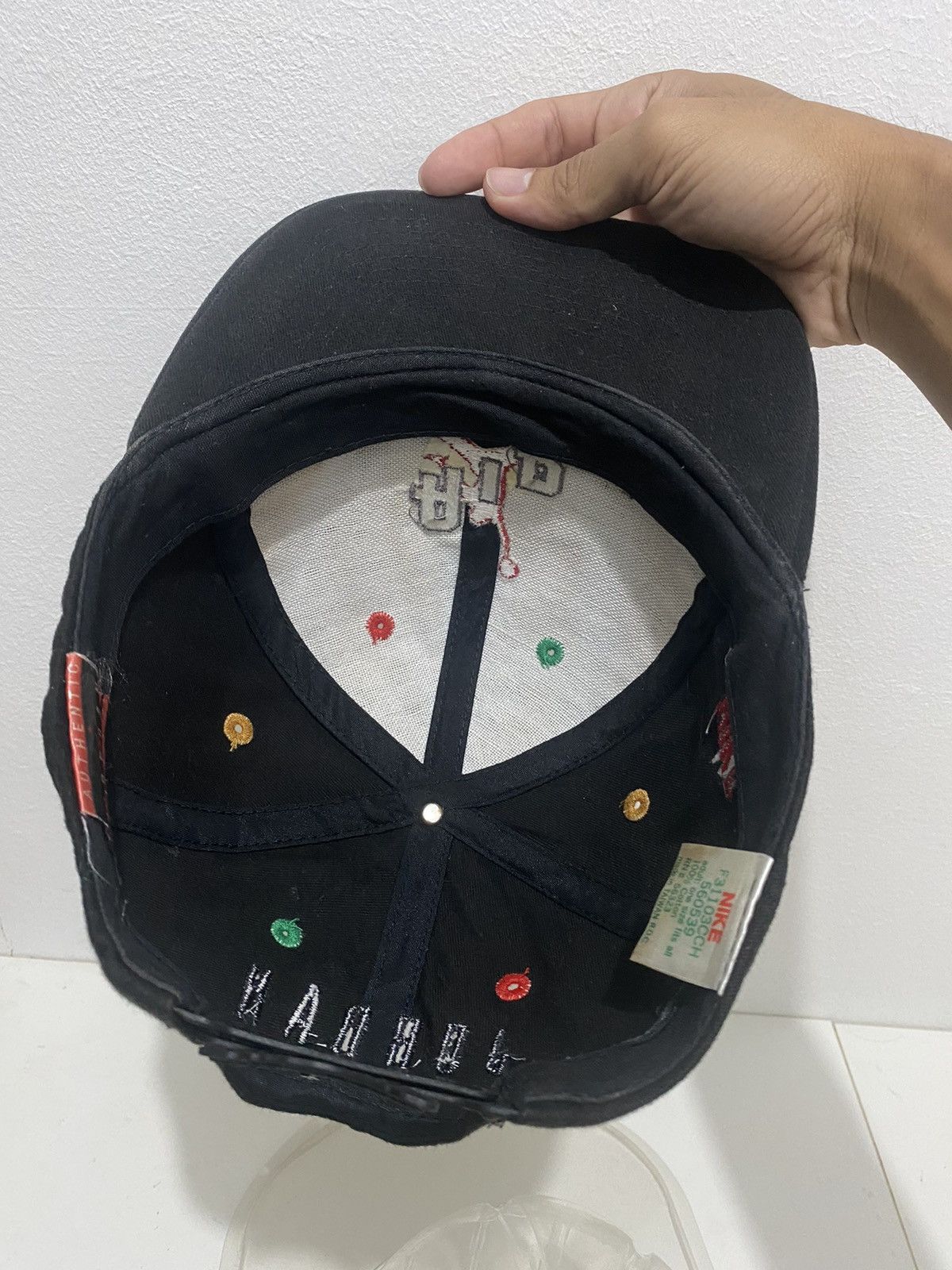 Nike Rare Vintage 90s Nike Air Jordan Swoosh Embroidery SnapBack Size ONE SIZE - 6 Thumbnail
