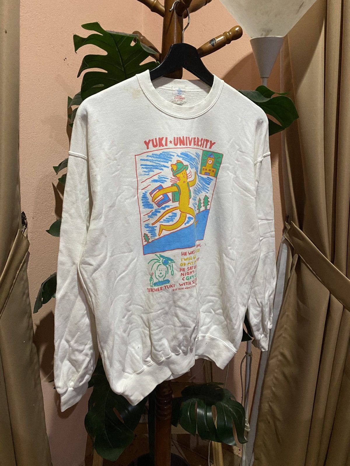 Vintage Vintage Yuki University Graphic Sweatshirt 80s/90s Crewneck Size US M / EU 48-50 / 2 - 5 Thumbnail