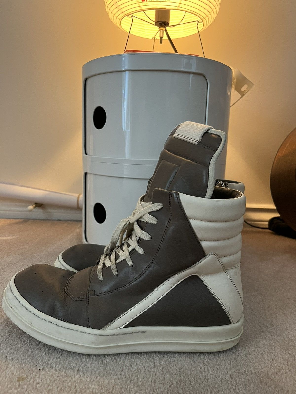 Rick Owens Rick Owens Geobasket Dust Milk EU43 Size US 10.5 / EU 43-44 - 3 Thumbnail