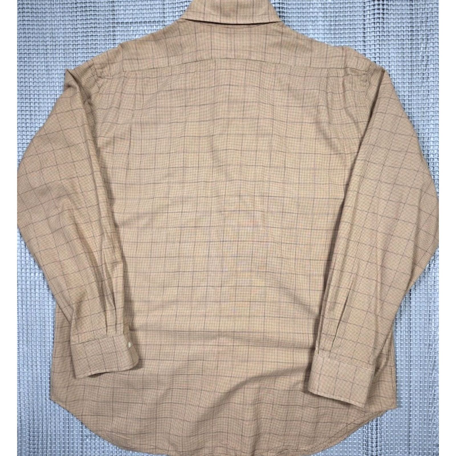 Polo Ralph Lauren Vtg Ralph Lauren Shirt Men 2XL Brown Houndstooth Long Sleeve Button Up Stanton Size US XXL / EU 58 / 5 - 7 Thumbnail