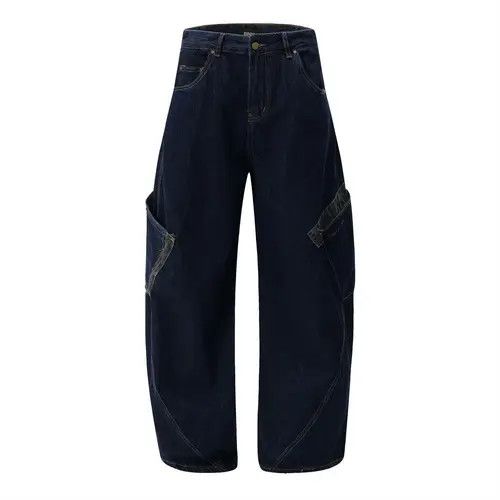 VIBE Men's loose wide-leg scimitar jeans with patch pockets Size US 34 / EU 50 - 1 Thumbnail