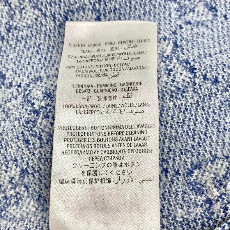 Gucci Gucci Blue logo jacquad full-print wool single-breasted lon Size M / US 6-8 / IT 42-44 - 8 Thumbnail