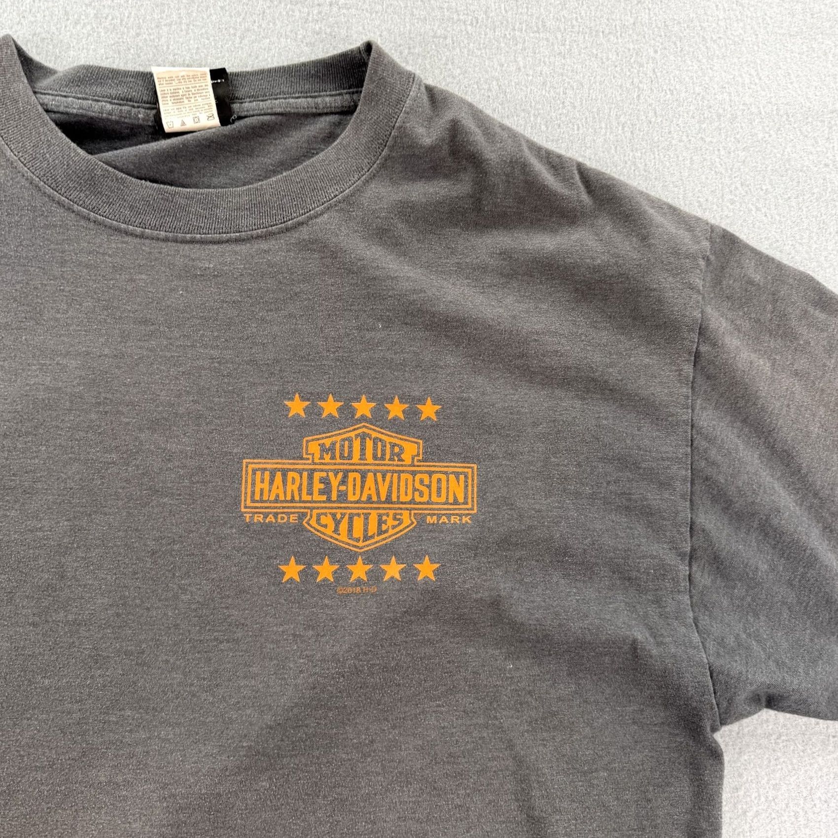 Harley Davidson Harley-Davidson Shirt Mens XL Gray Florida Eagle Motorcycle Biker Tampa Brandon Crew Neck Short Sleeve T-Shirt Graphic Print Size US XL / EU 56 / 4 - 4 Thumbnail