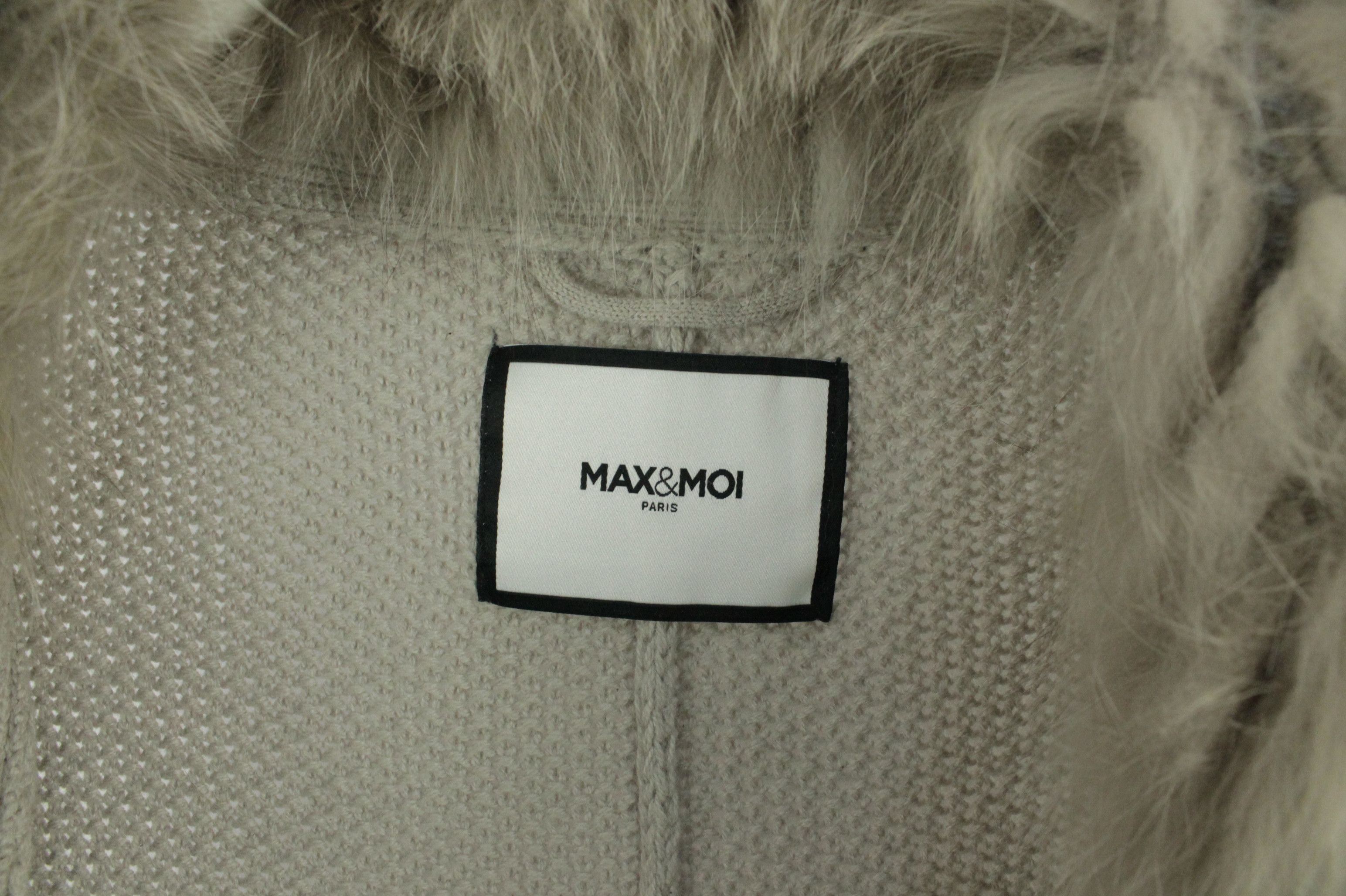 Other MAX&MOI Paris Knit Cashmere Wool Fox Fur Cardigan Jacket Size M / US 6-8 / IT 42-44 - 4 Thumbnail