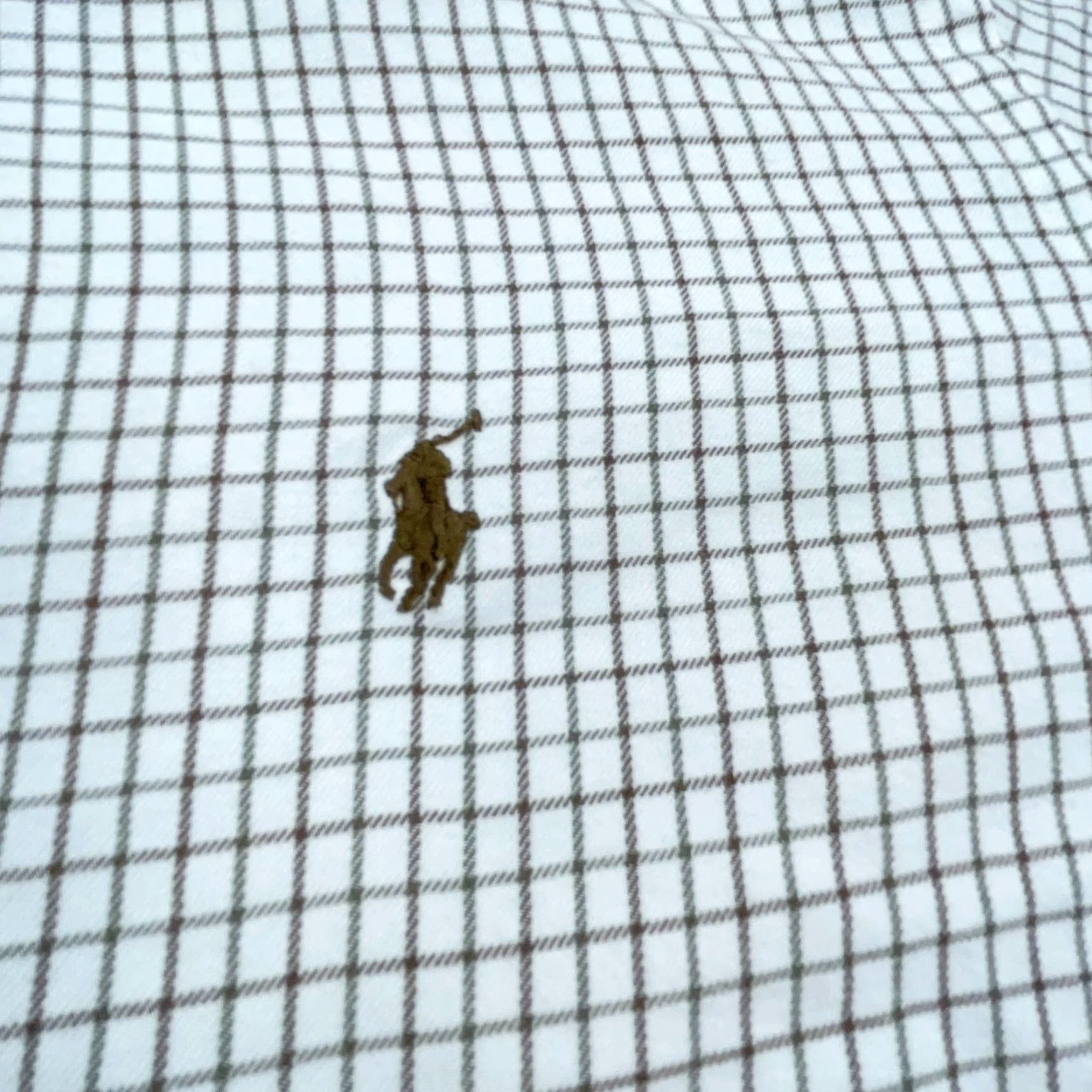 Ralph Lauren Ralph Lauren Shirt Men Large White Brown Button Up Classic Fit Grid Check Dress Mens Size 46R - 5 Thumbnail