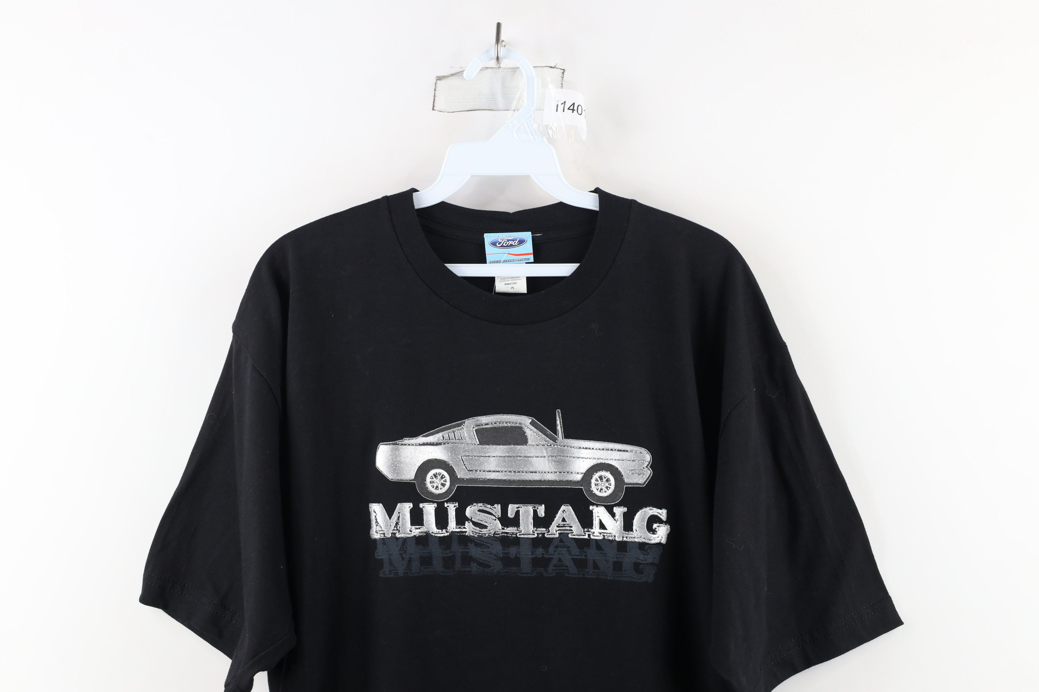 Vintage Deastock Vintage Ford Motor Co Mustang Car T-Shirt Black Size US L / EU 52-54 / 3 - 2 Thumbnail