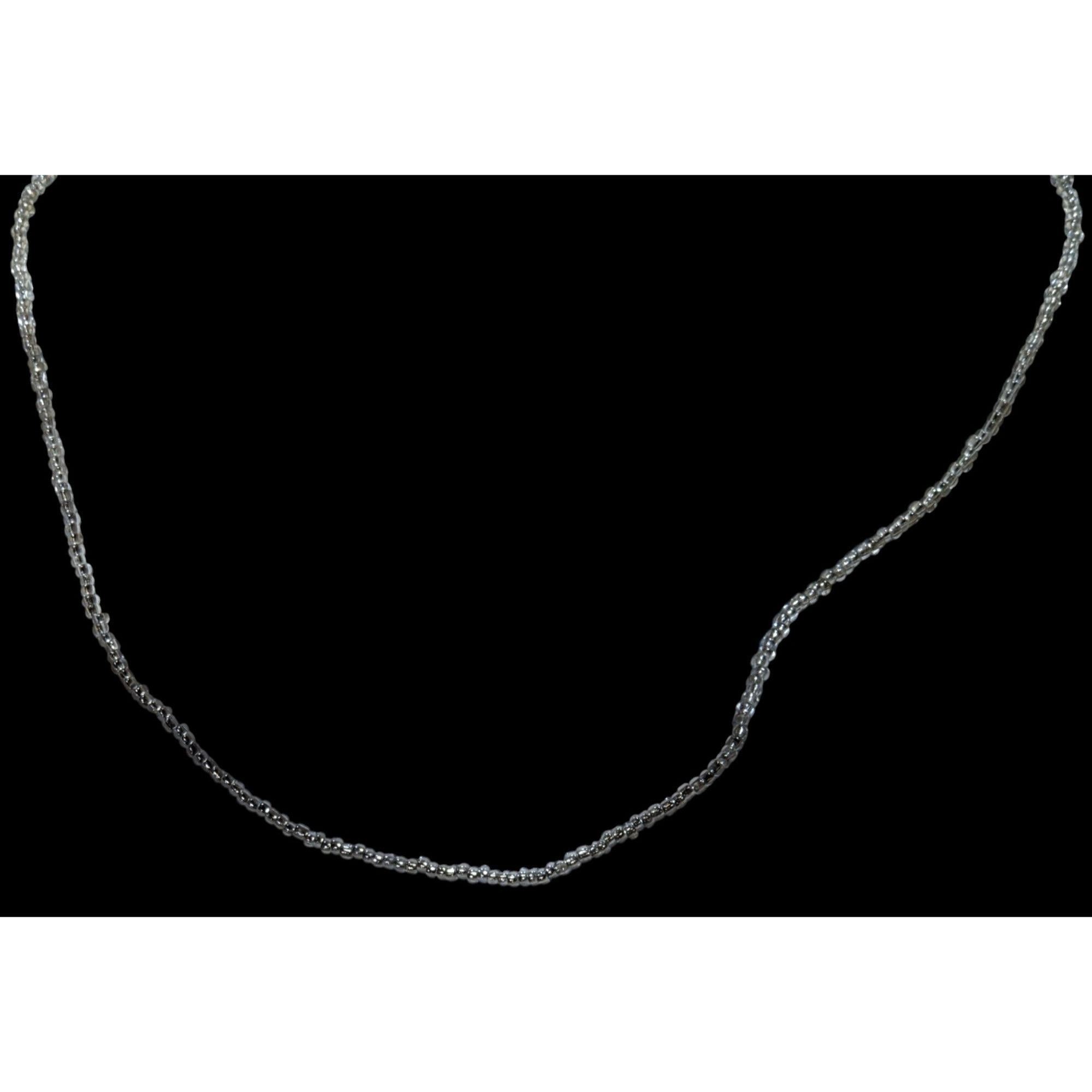 Handmade Simple Casual Handmade Silver-Tone Glass Beaded Necklace Size ONE SIZE - 5 Thumbnail