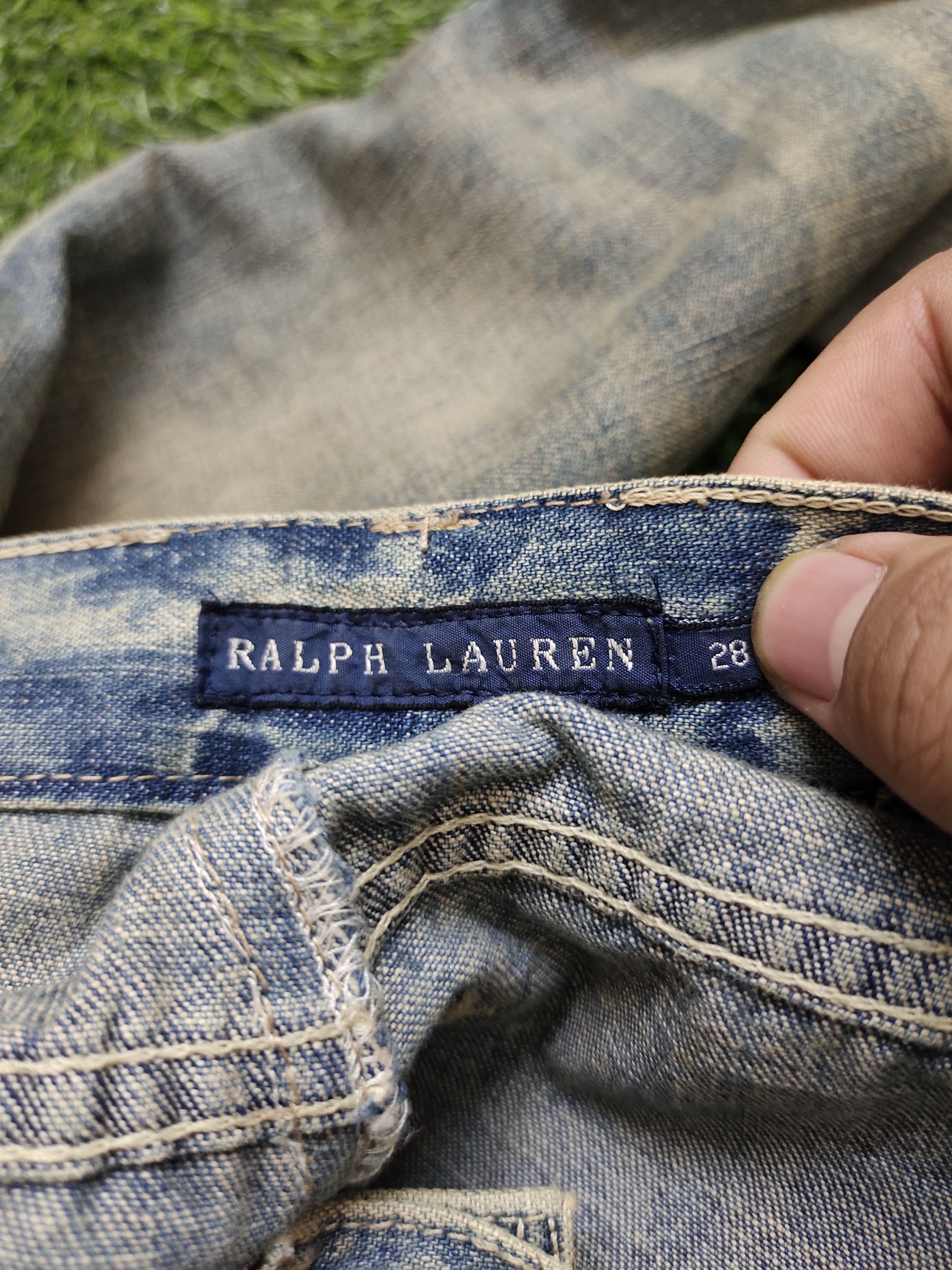 Polo Ralph Lauren Ralph Lauren Distress Faded Rusty Patchwork Skinny Jeans Size US 29 - 16 Thumbnail