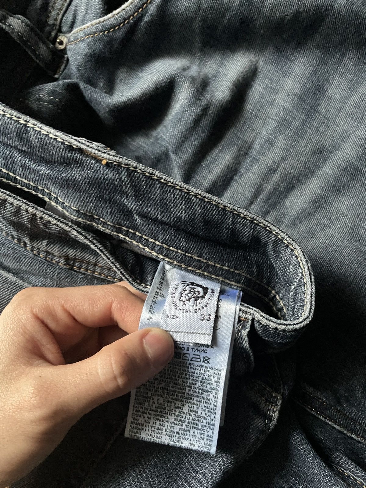 Diesel Diesel Safado Distressed Blue Jeans Vintage 00s Y2K Size US 33 - 6 Thumbnail