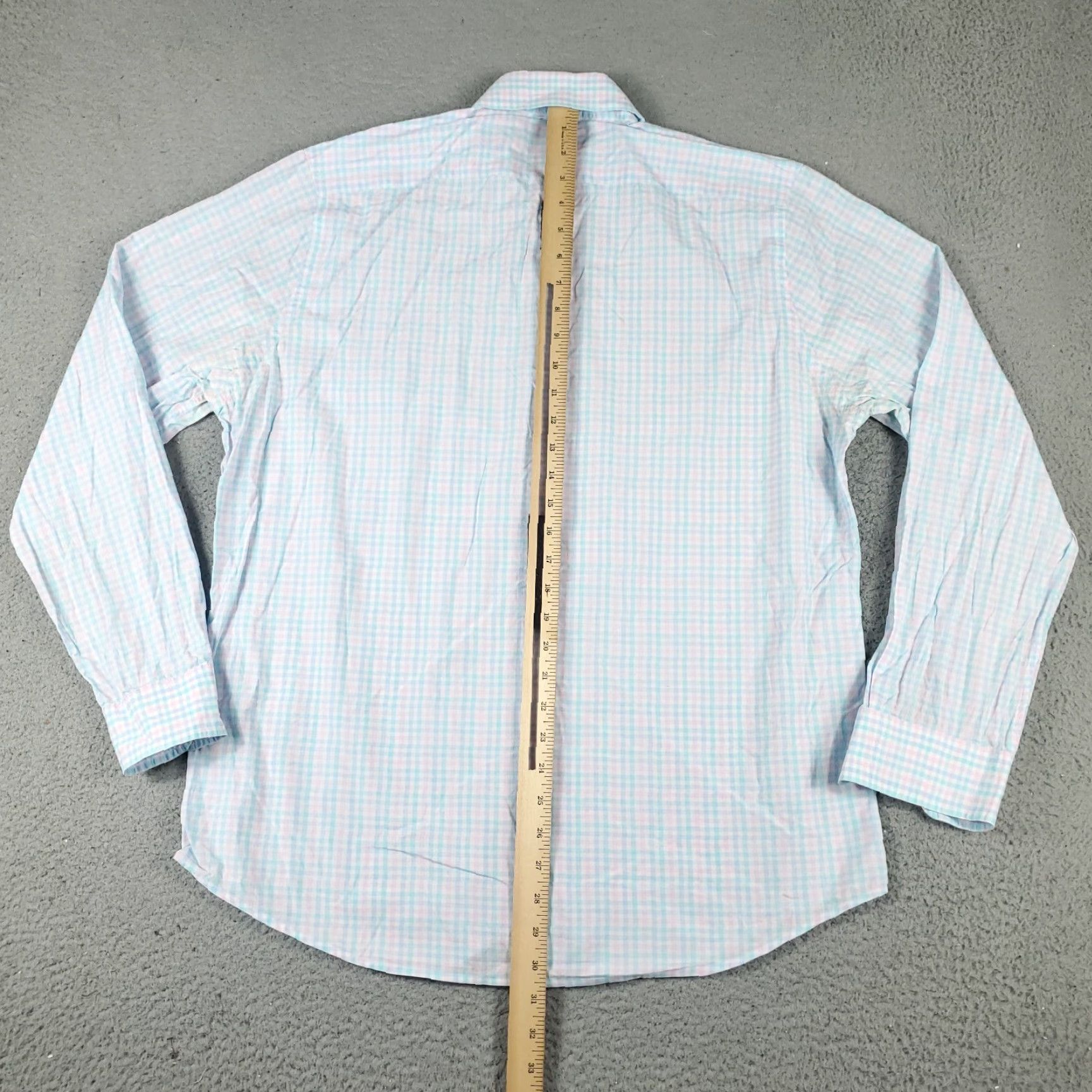 Vineyard Vines Vineyard Vines Shirt Mens Large Blue Plaid Murray Button-Down Long Sleeve Size US L / EU 52-54 / 3 - 5 Thumbnail