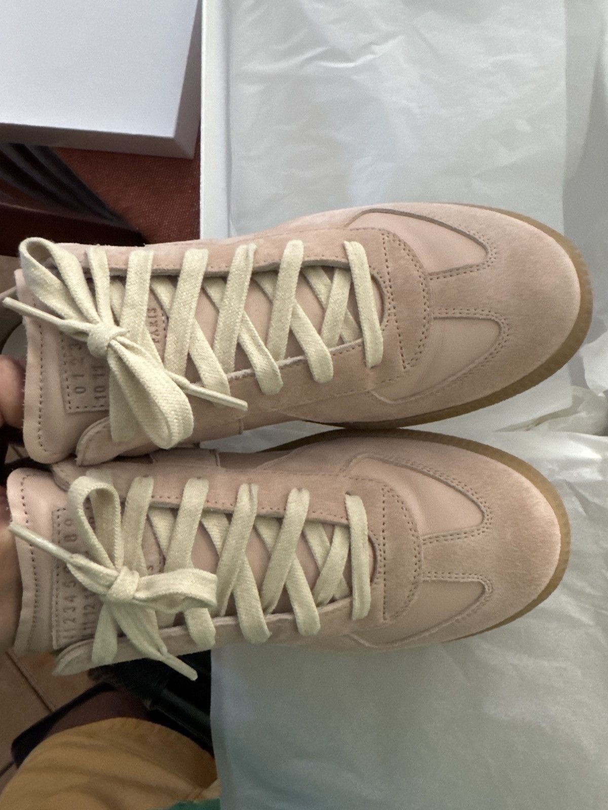 Maison Margiela Maison Margiela - Pink Replica Sneakers Size US 7 / EU 40 - 7 Thumbnail