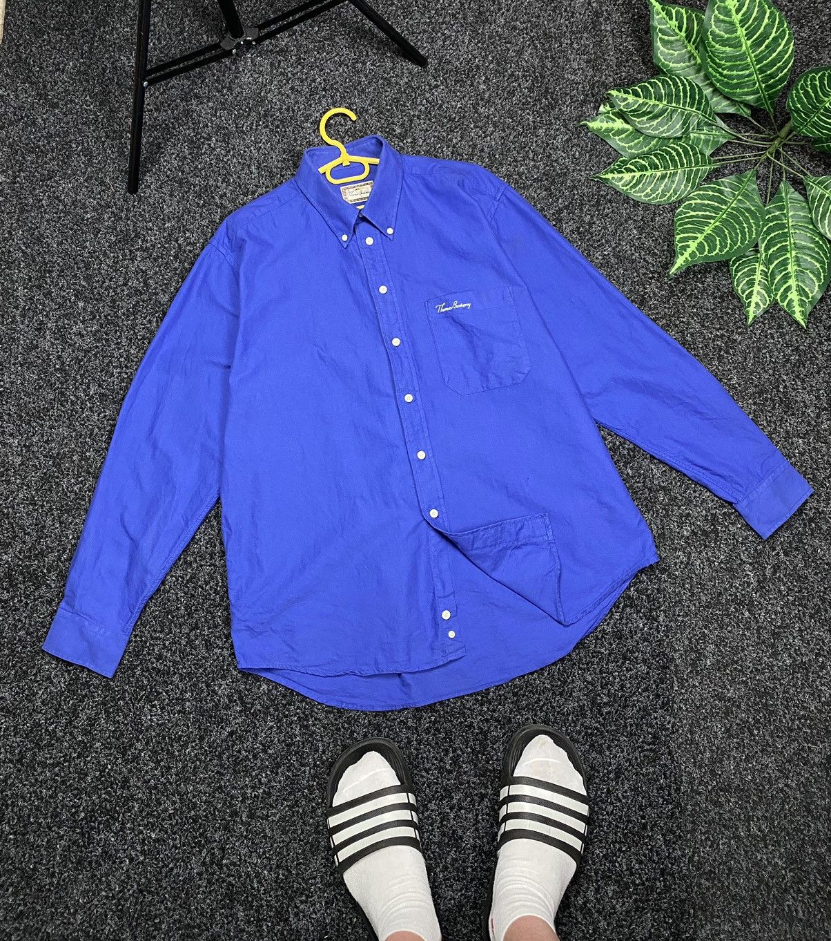 Burberry Thomas Burberry Long Sleeve Shirt Size XL Size US XL / EU 56 / 4 - 5 Thumbnail