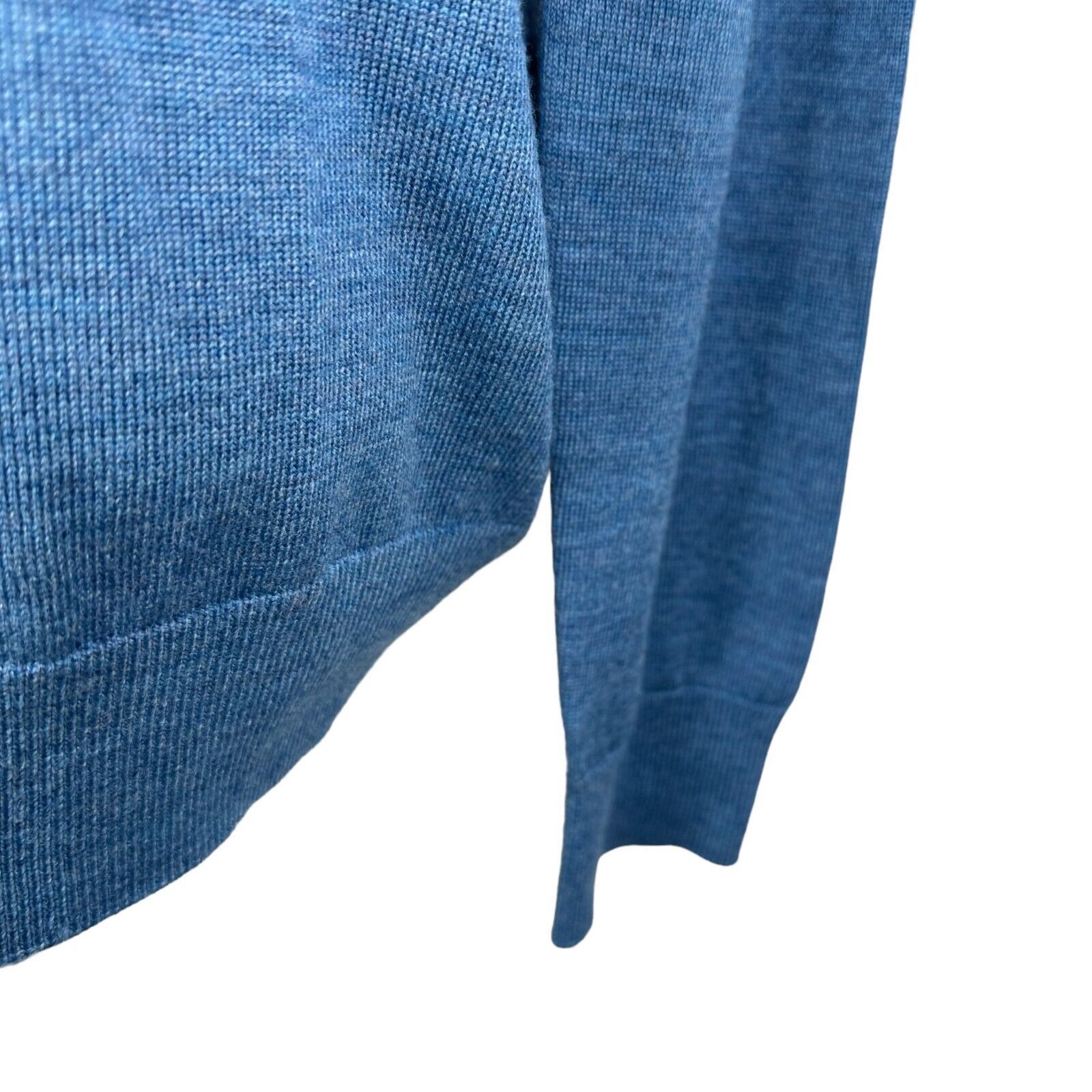 UNTUCKit Untuckit Sweater Large Blue Knit Merino Wool 1/4 Zip Golf Size US L / EU 52-54 / 3 - 6 Thumbnail