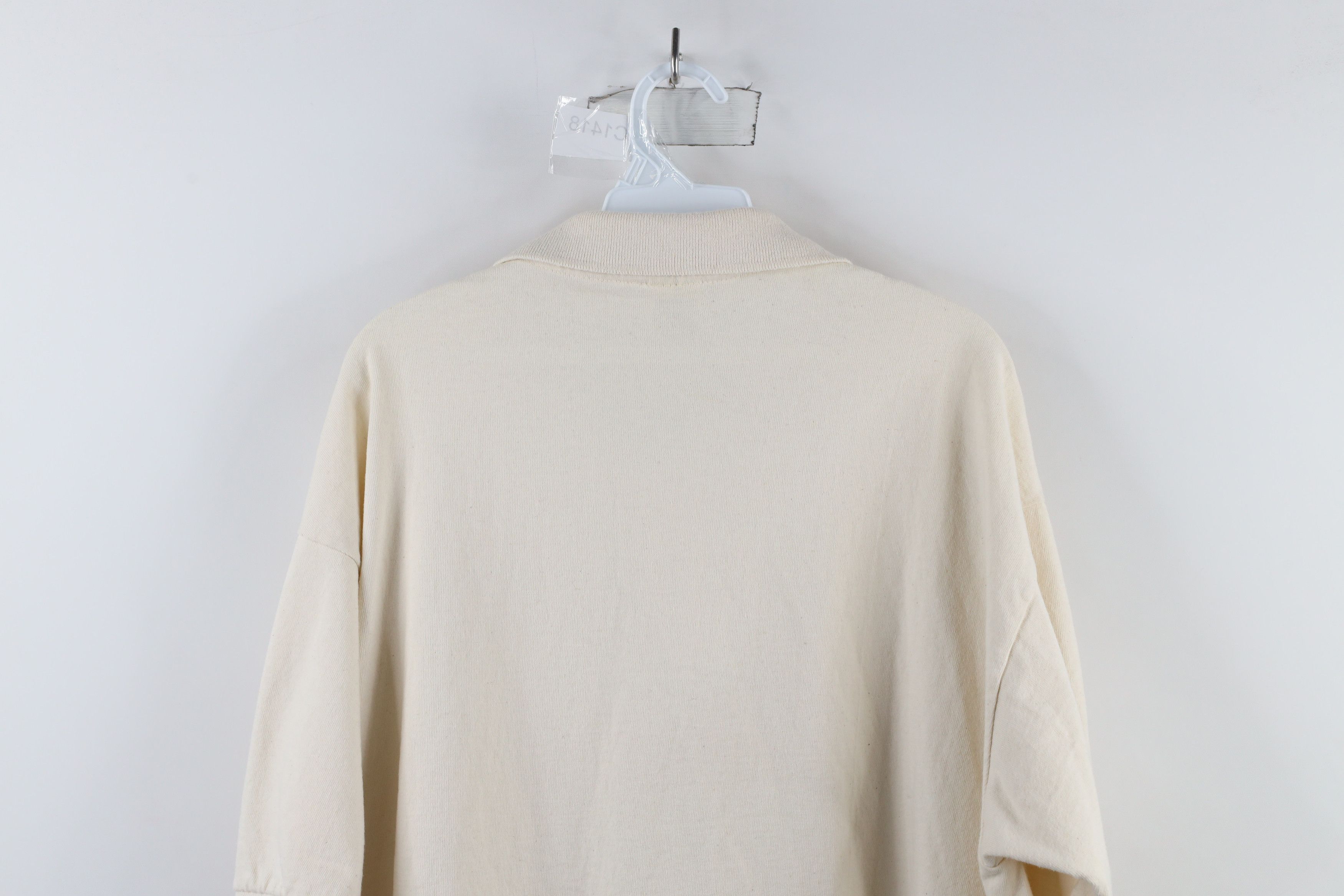 Vintage Vintage 90s Michigan Reading Program Polo Shirt Beige Size US XL / EU 56 / 4 - 9 Thumbnail