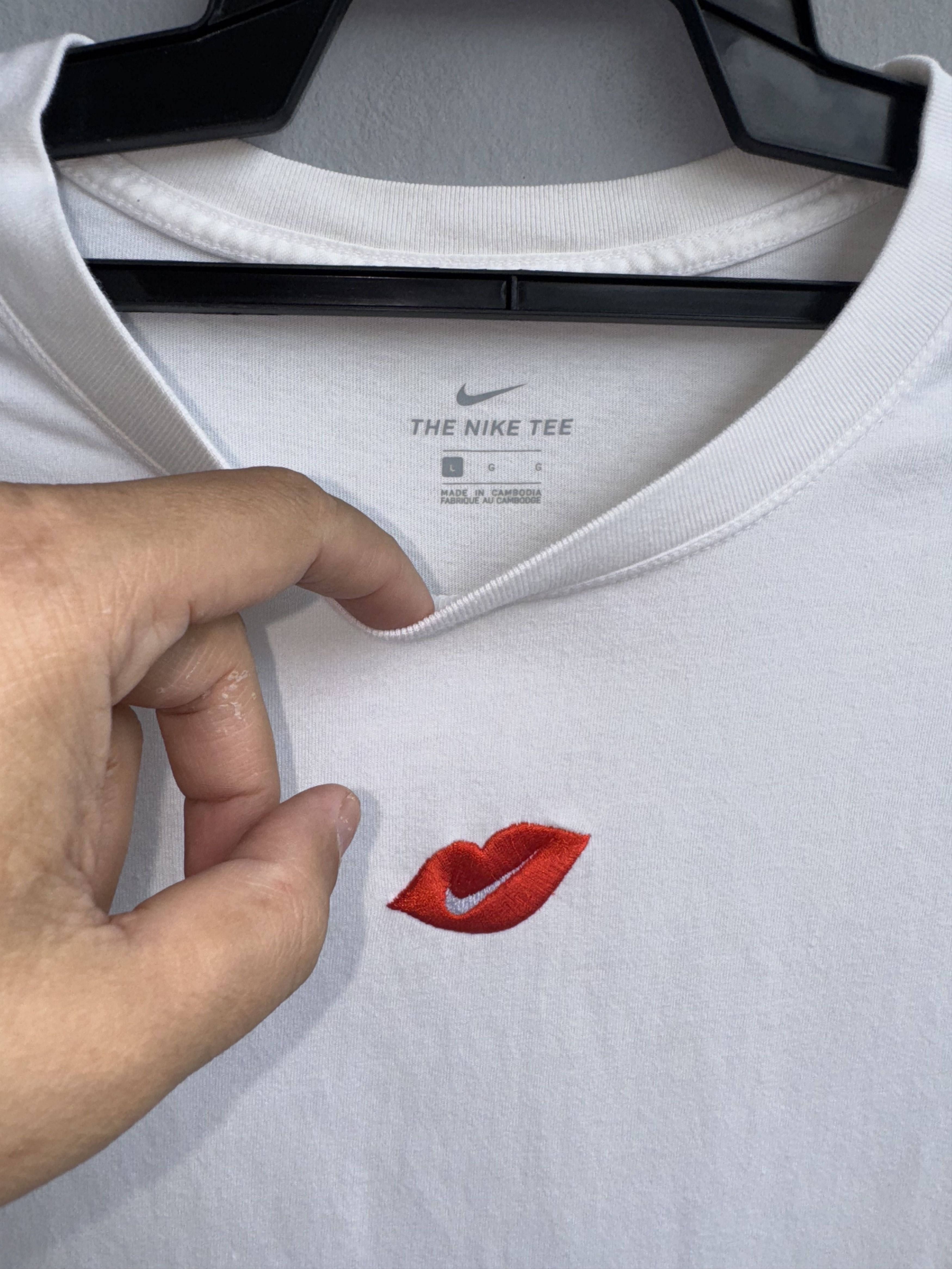 Nike Nike Centre Swoosh With Kiss Logo Shirt Size L / US 10 / IT 46 - 3 Thumbnail