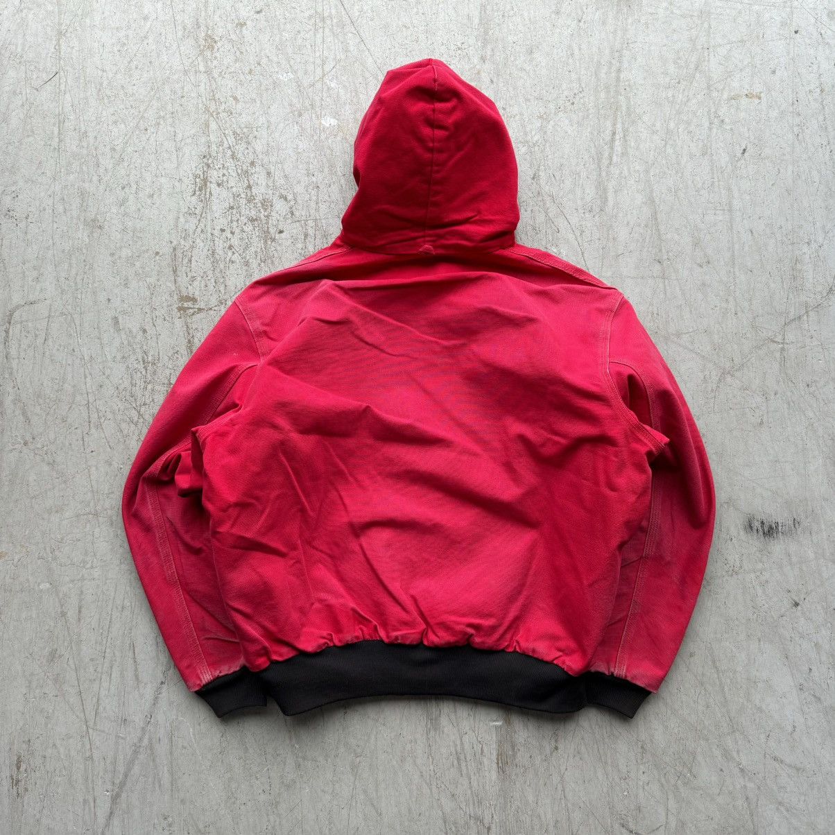 Carhartt × Vintage Vintage 90s Carhartt Hooded Crimson Red Jacket Sz XXL Size US XL / EU 56 / 4 - 4 Thumbnail