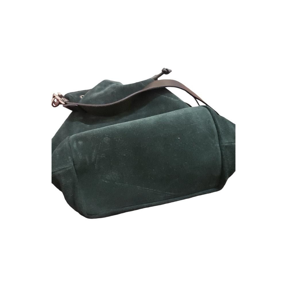 Designer Johnny Was Los Angeles NWT Green Suede Drawstring Bag Size ONE SIZE - 11 Thumbnail