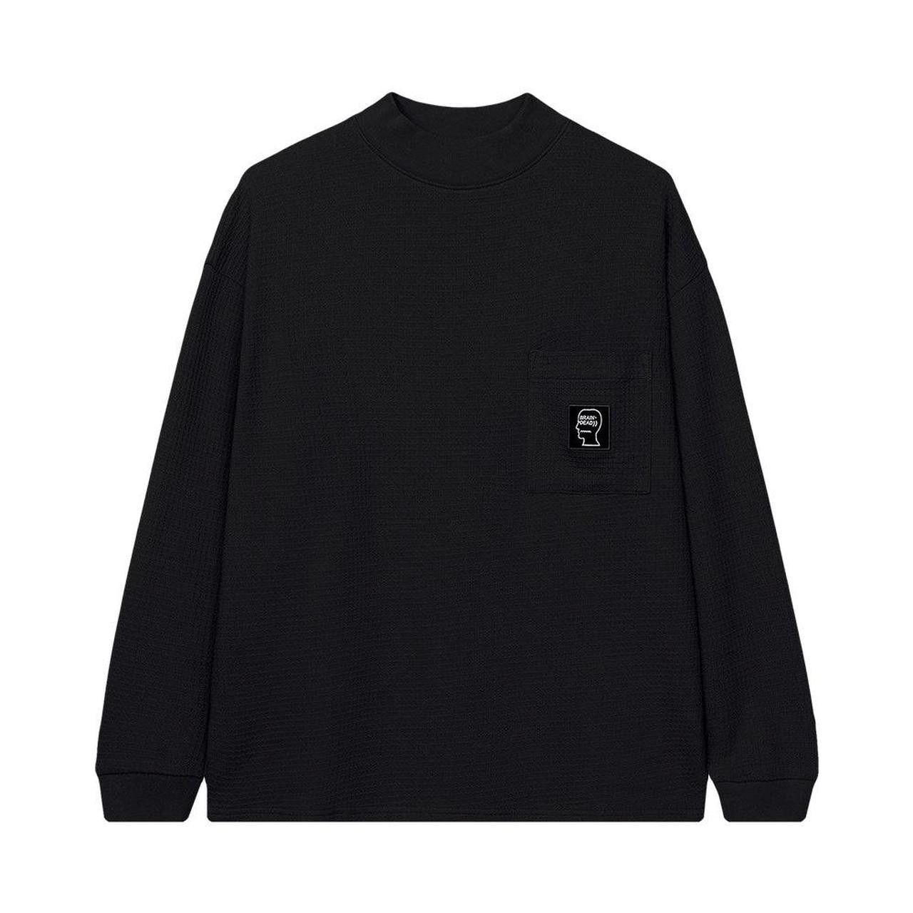 Brain Dead Brain Dead Men's Black Waffle Knit Longsleeve Size US S / EU 44-46 / 1 - 3 Thumbnail