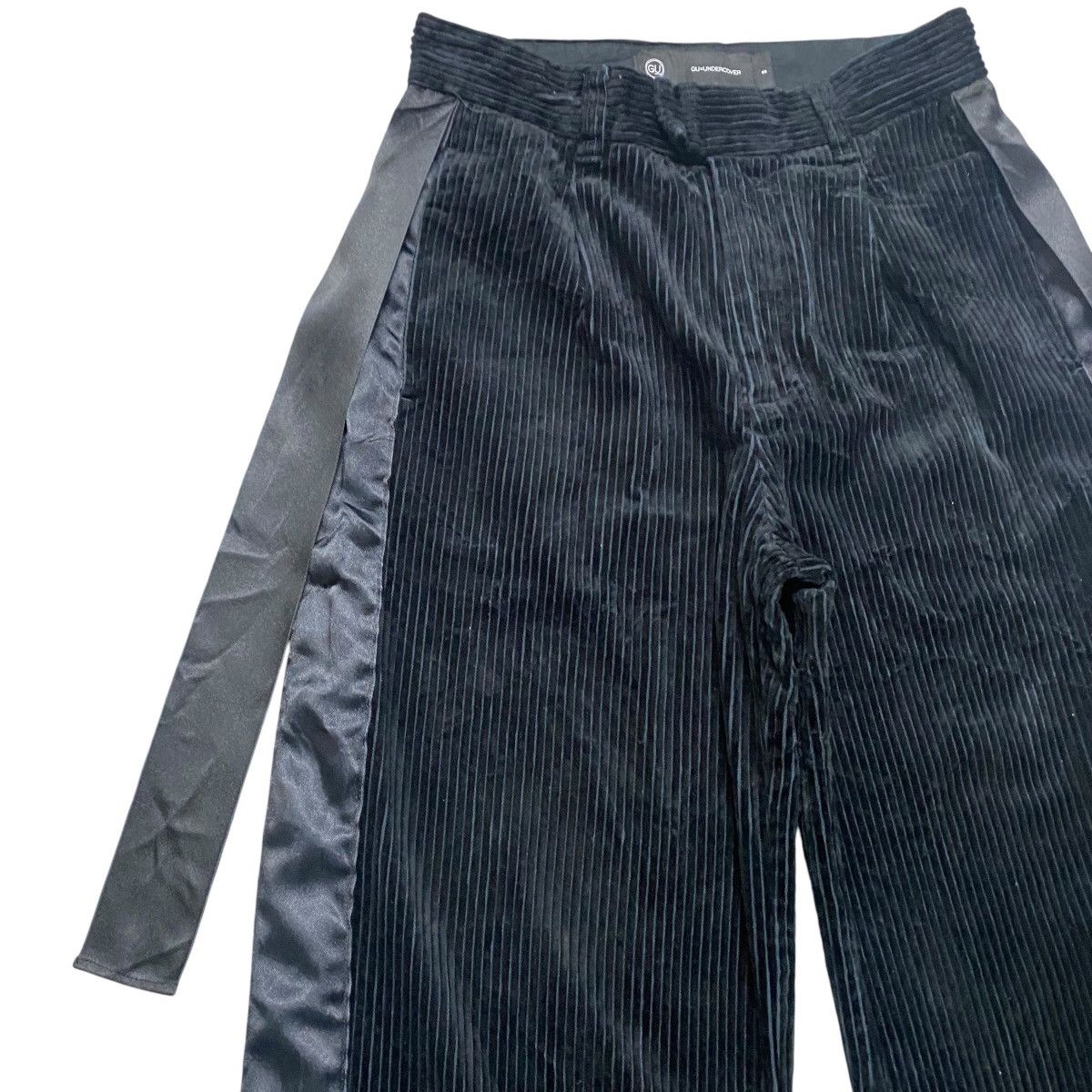 GU × Undercover GU UNDERCOVER Lace Corduroy Baggy Wide Leg Pants Size 26" / US 2 / IT 38 - 4 Thumbnail