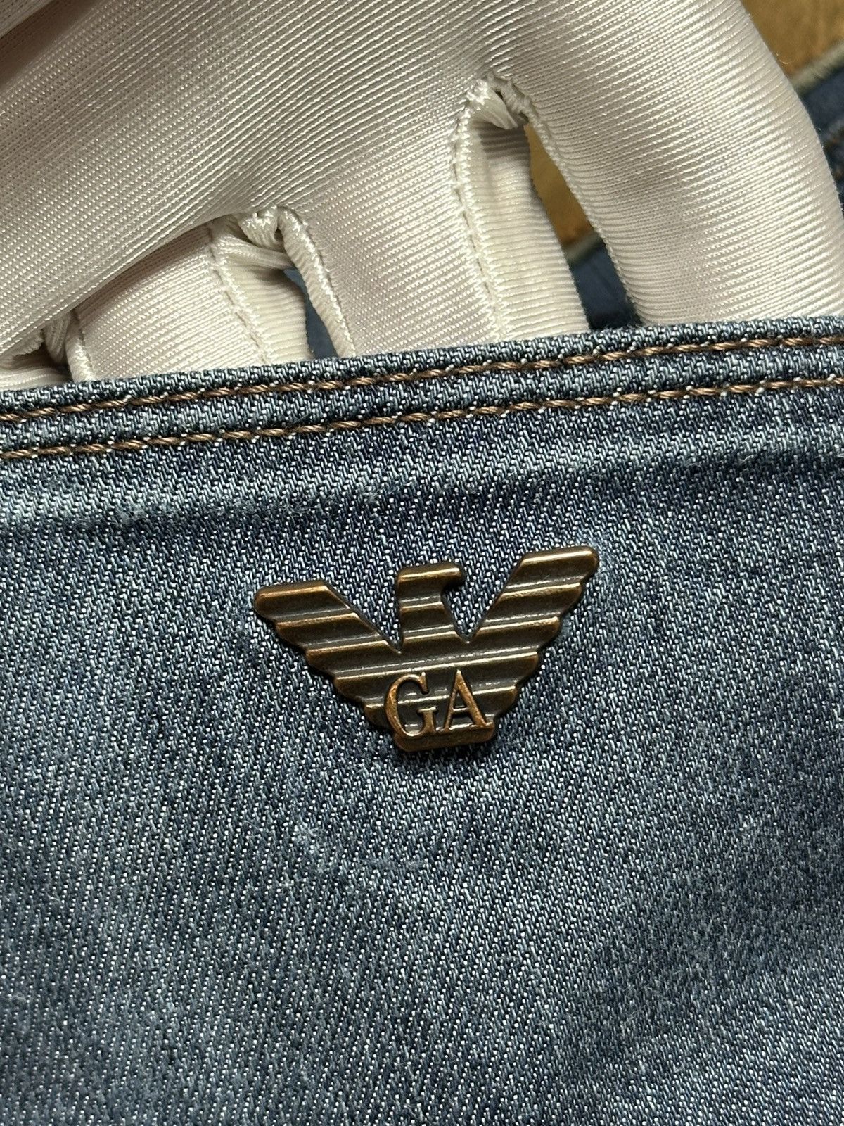 Emporio Armani Emporio Armani Jeans Metal Logo Pants 38 x 34 Size US 38 / EU 54 - 11 Thumbnail